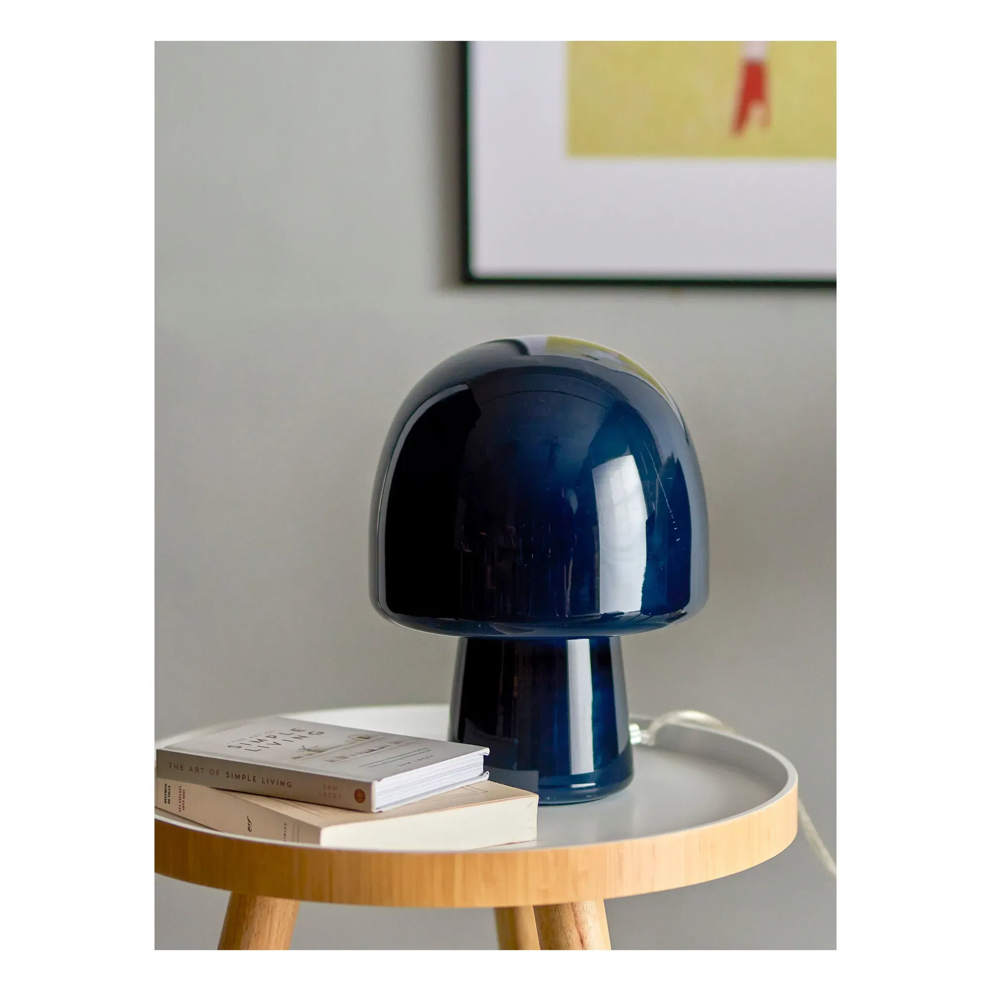 Paddy Glass Table Lamp - Blue alternate view