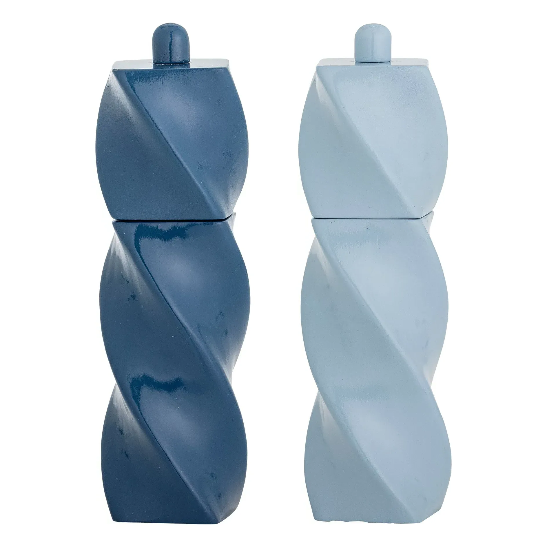 Riley Salt and Pepper Mills - Blue, Rubberwood product