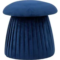 Roberta Mushroom Pouffe - Blue, Recycled Polyester alternate view