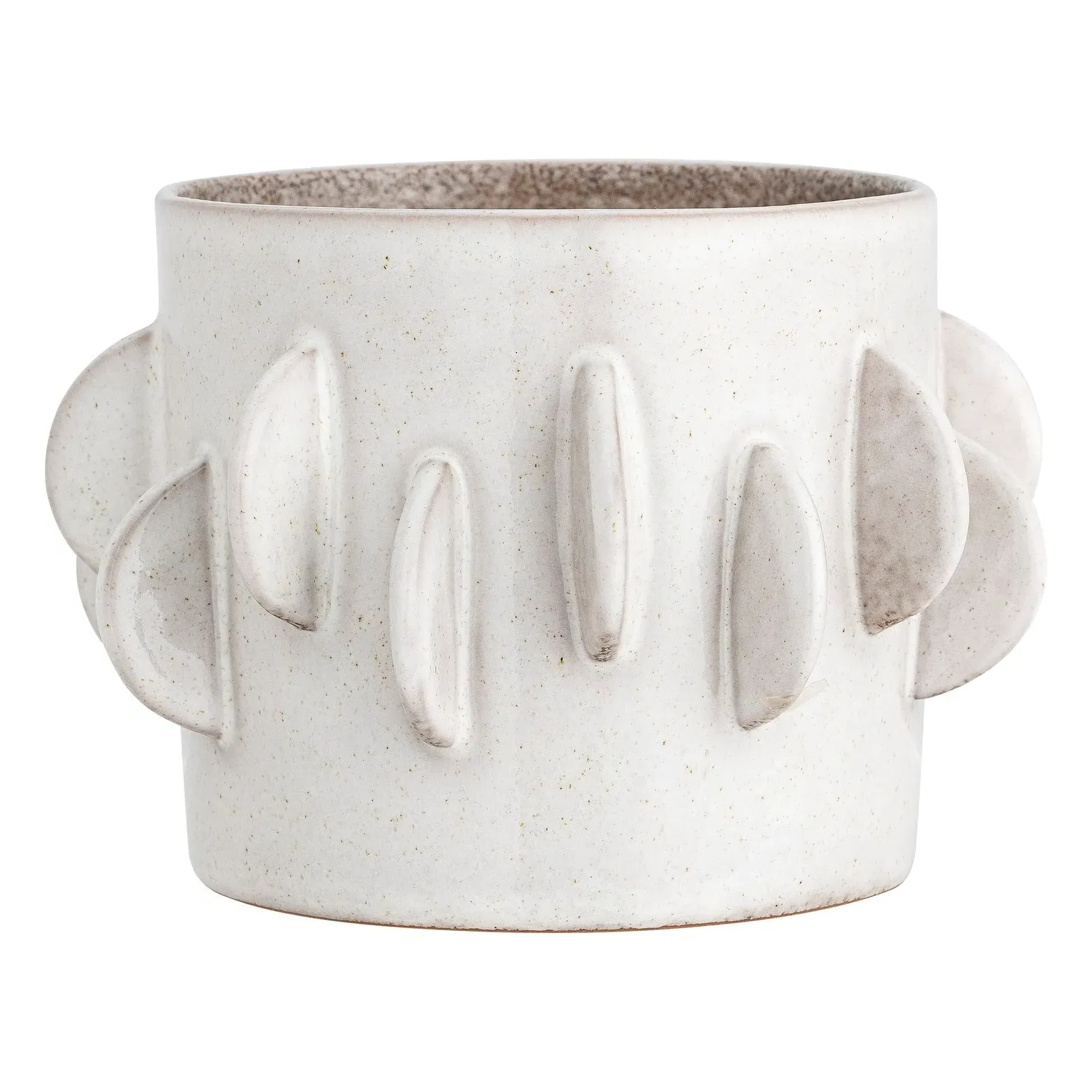 Roza Stoneware Pot - White product