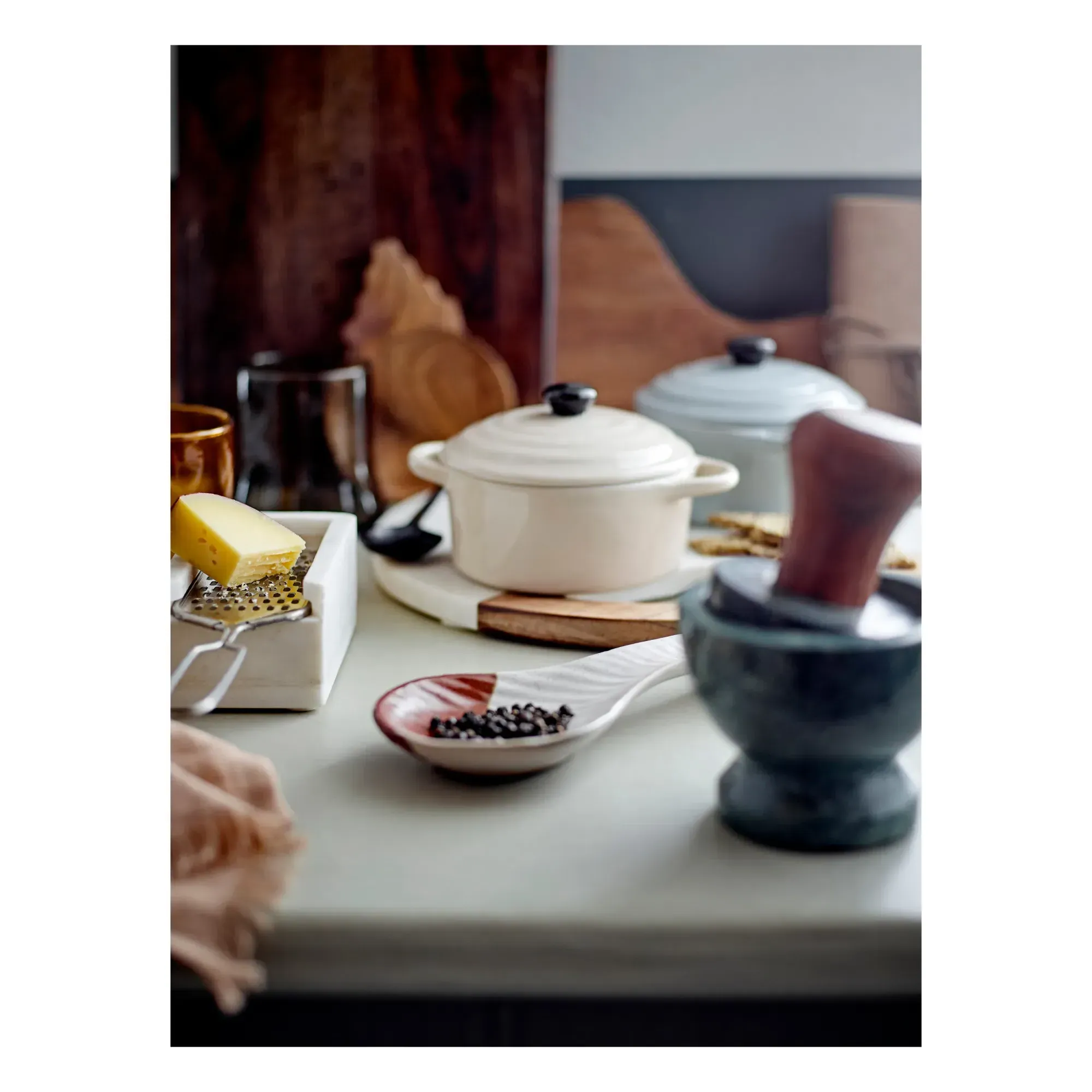Stoneware Serving Dish - Grey alternate view