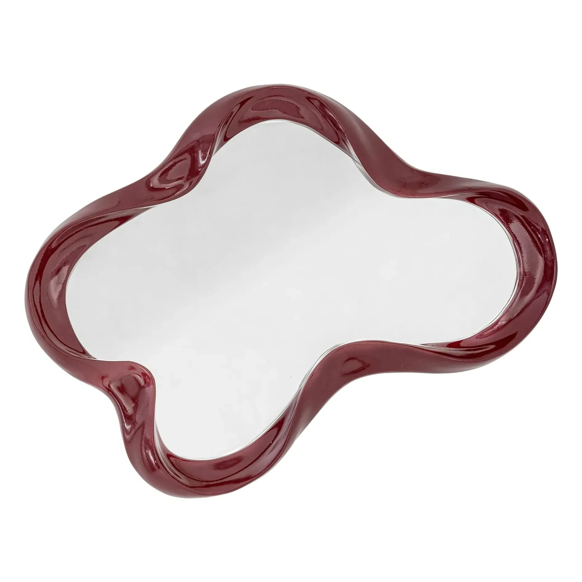 Violeta Wall Mirror - Red, Polyresin product