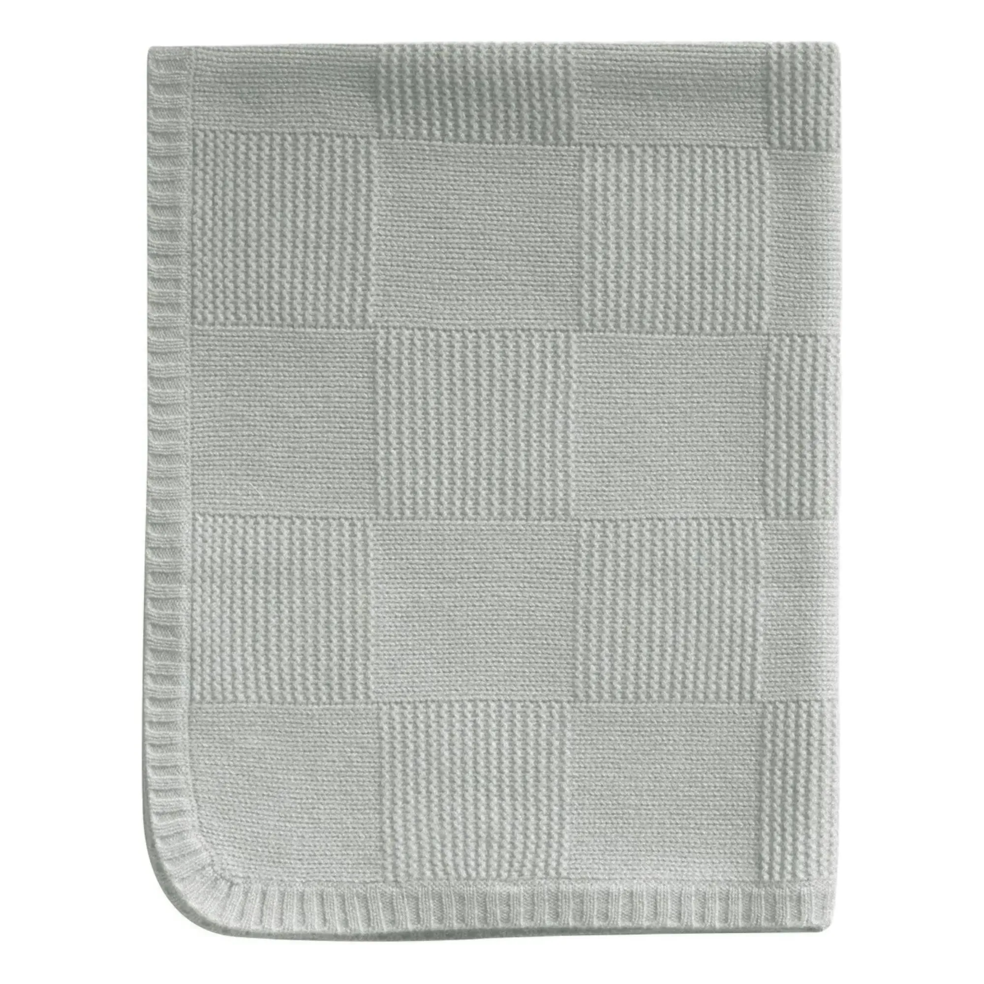 Eric Bompard Knitted Baby Blanket - Grey, Cashmere product