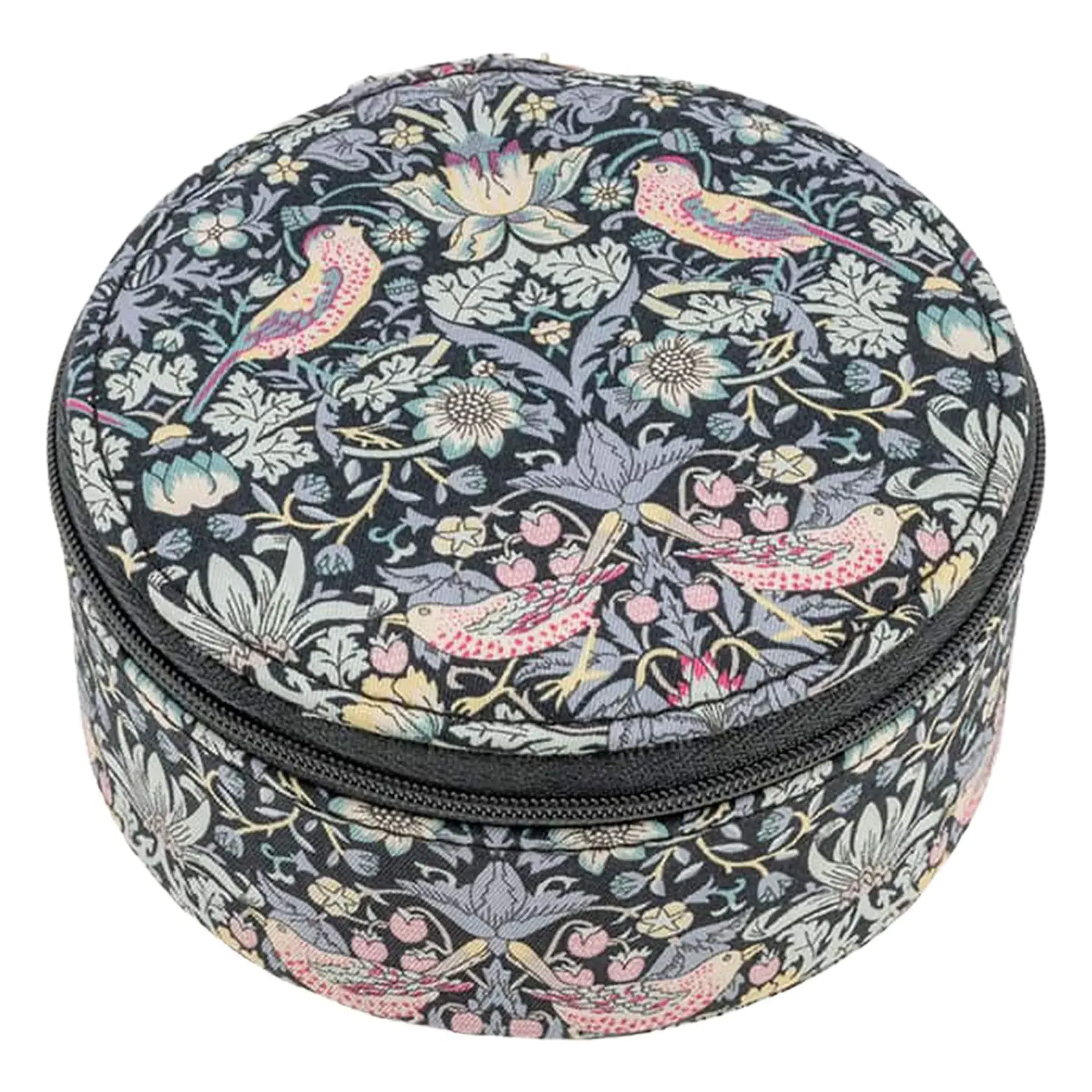 Liberty Strawberry Thief Round Jewelry Box - Black product