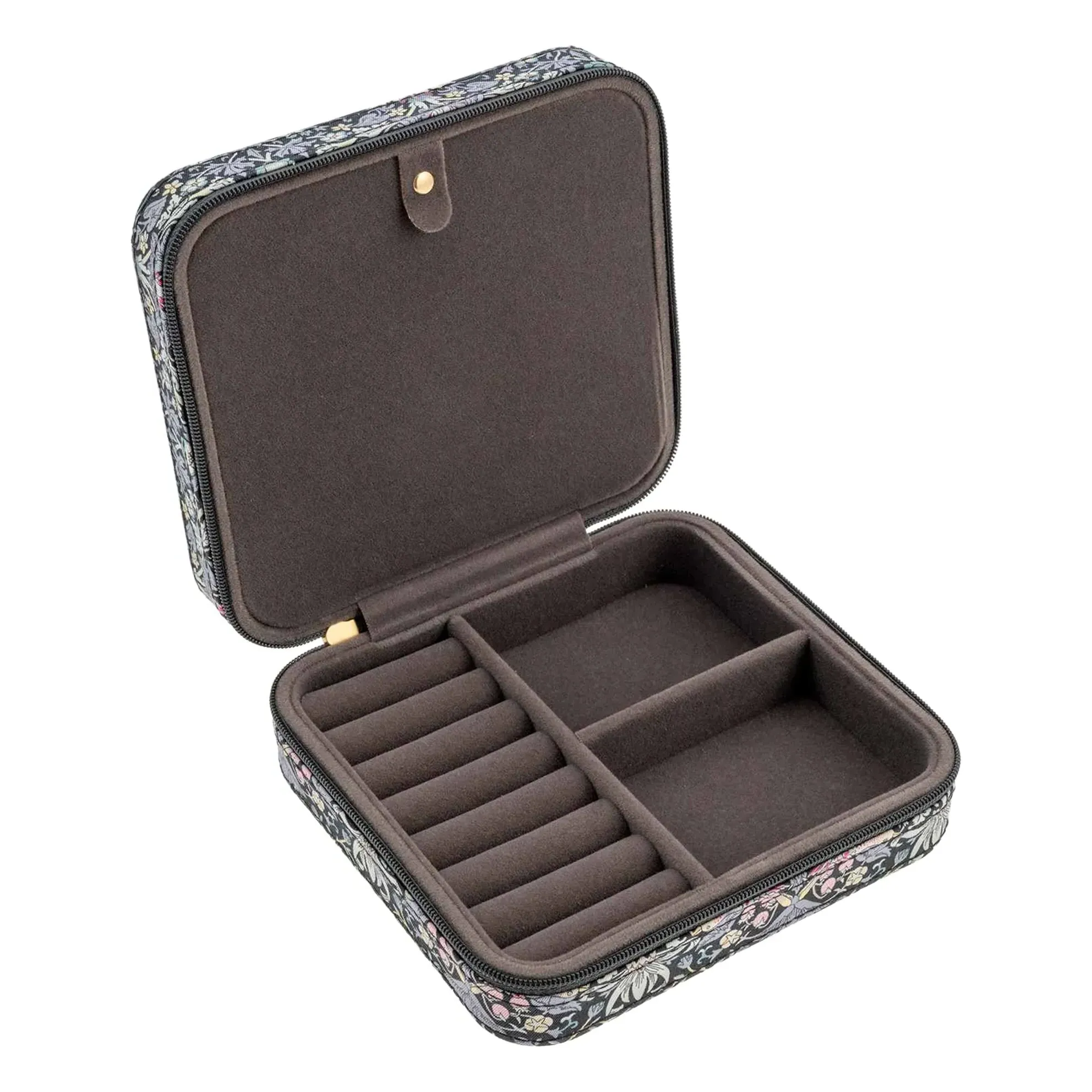 Liberty Strawberry Thief Square Jewelry Box - Black alternate view