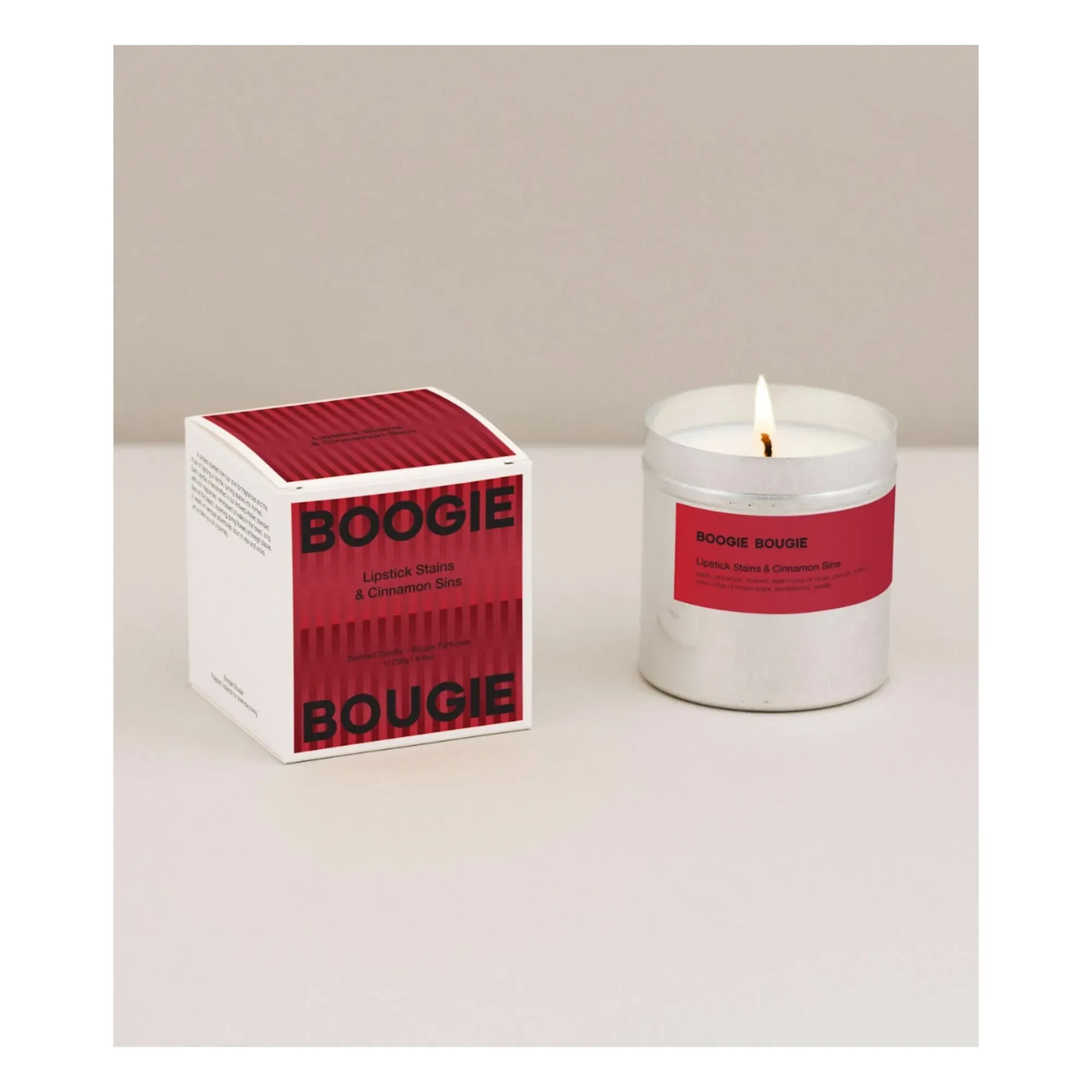 Boogie Bougie Lipstick Stains & Cinnamon Sins Scented Candle alternate view