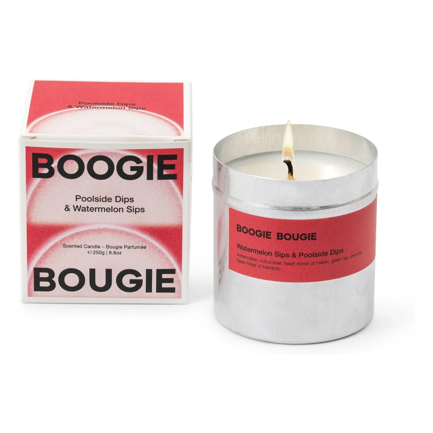 Boogie Bougie Watermelon Sips & Poolside Dips Scented Candle product