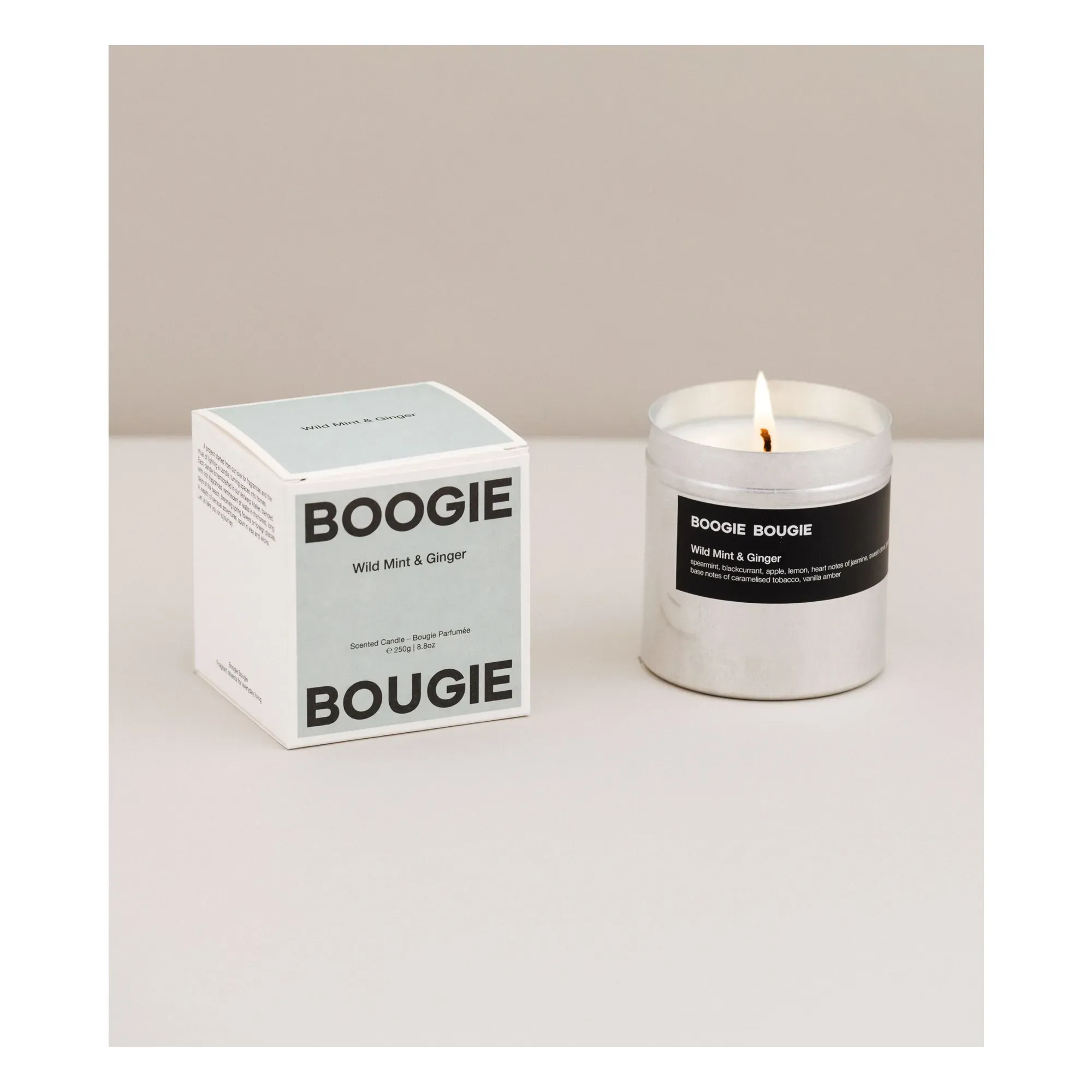 Boogie Bougie Wild Mint & Ginger Scented Candle alternate view