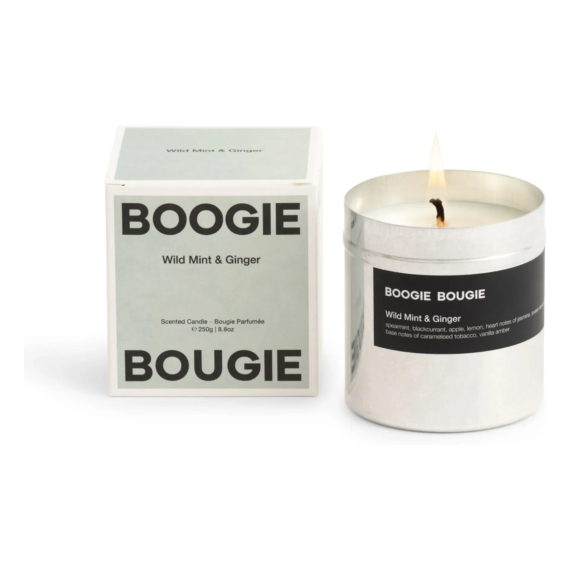 Boogie Bougie Wild Mint & Ginger Scented Candle - Soy Wax product