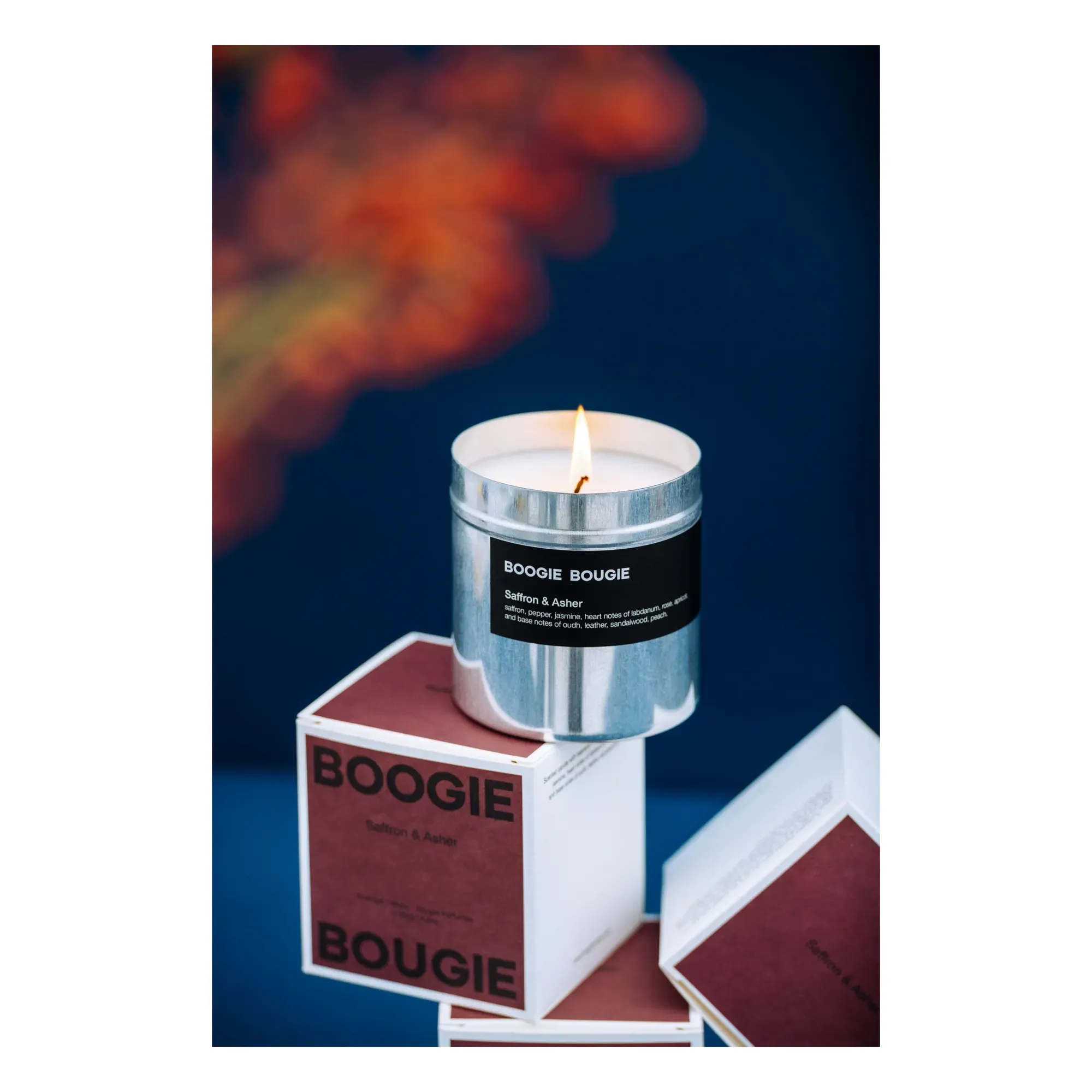 Saffron & Asher Scented Candle - Soy Wax alternate view