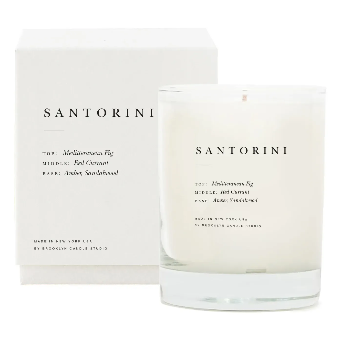Escapist Santorini Scented Candle 370g - White, Soy Wax product