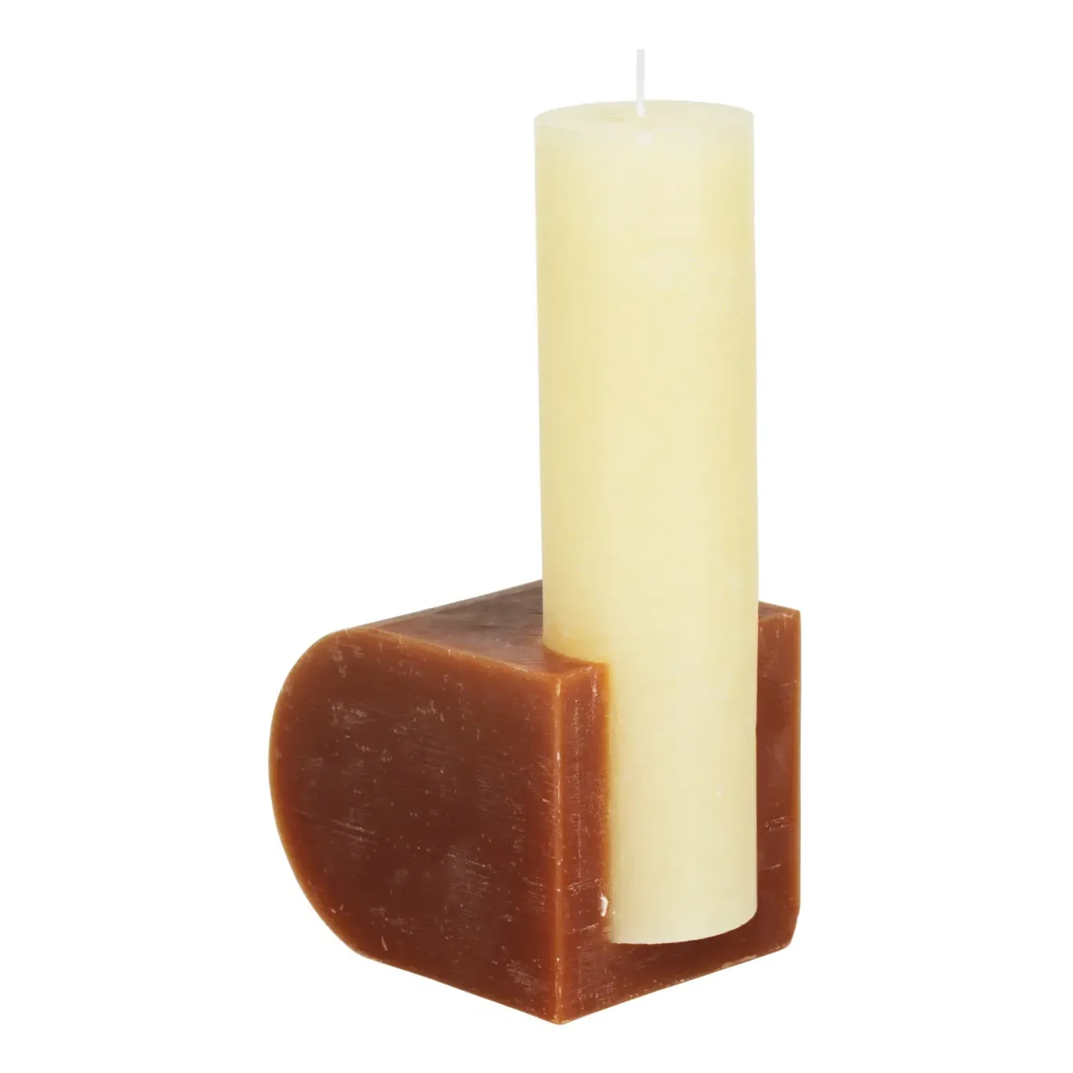 Broste Copenhagen Block Candle - Cream, Wax product