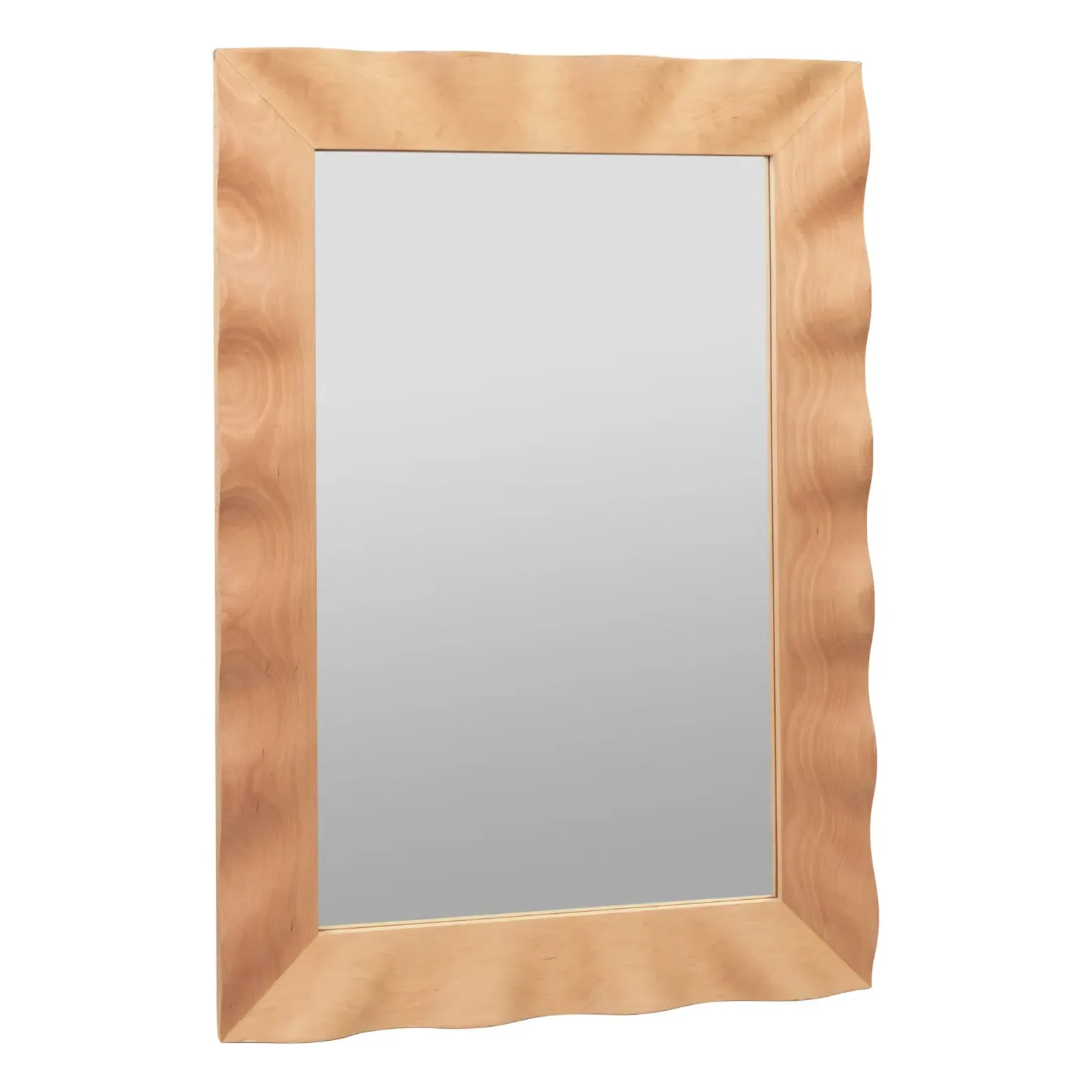 Broste Copenhagen Wavy Mirror - Beech, Wood product