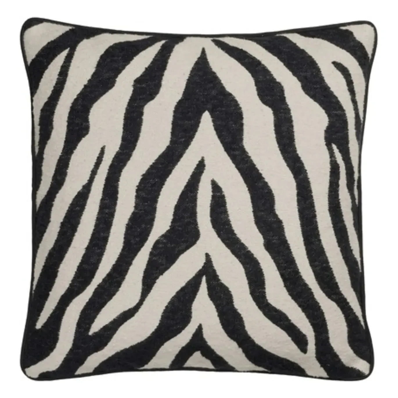 Broste Copenhagen Zebra Cushion Cover - Black & White, Cotton product