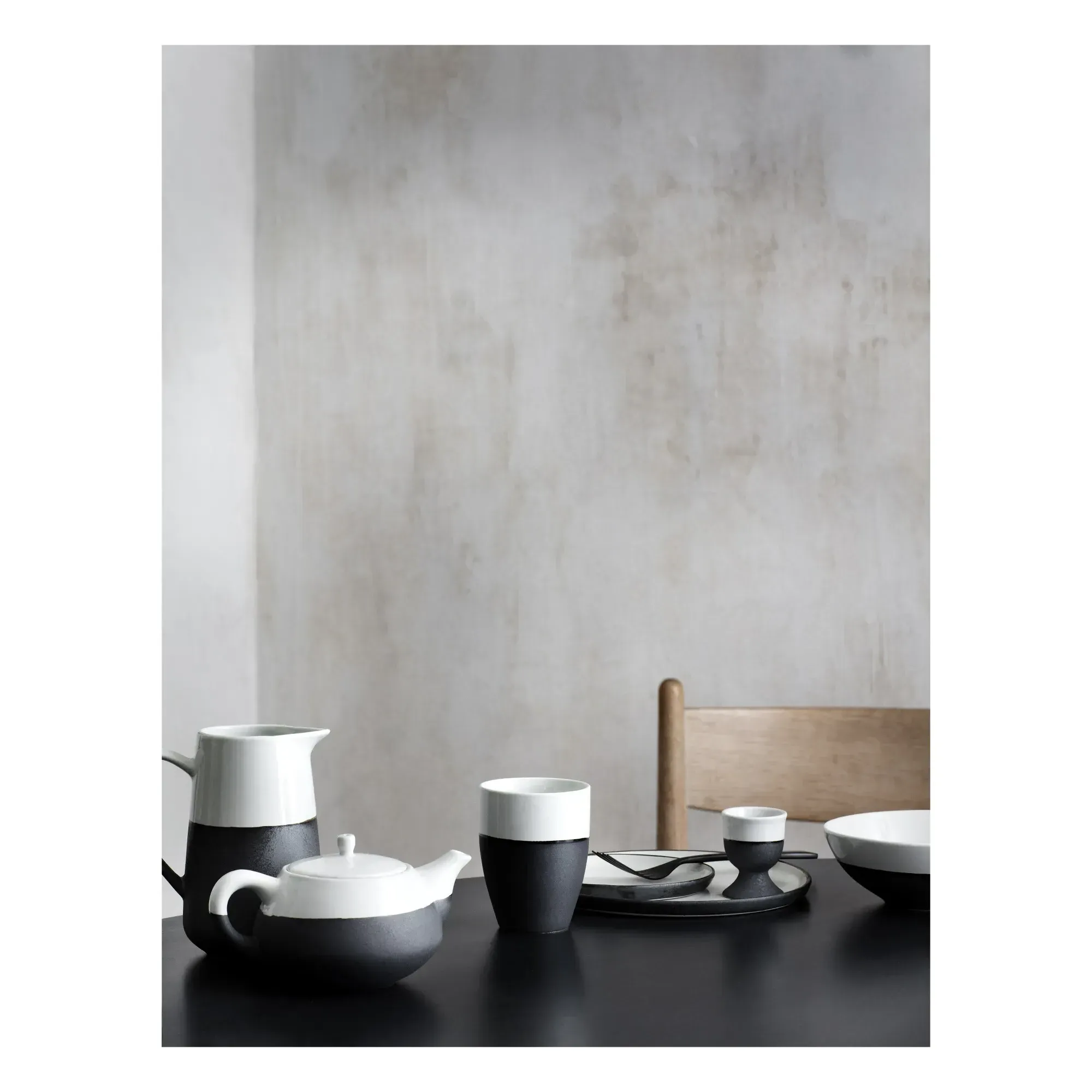 Esrum Stoneware Plate - Ivory alternate view