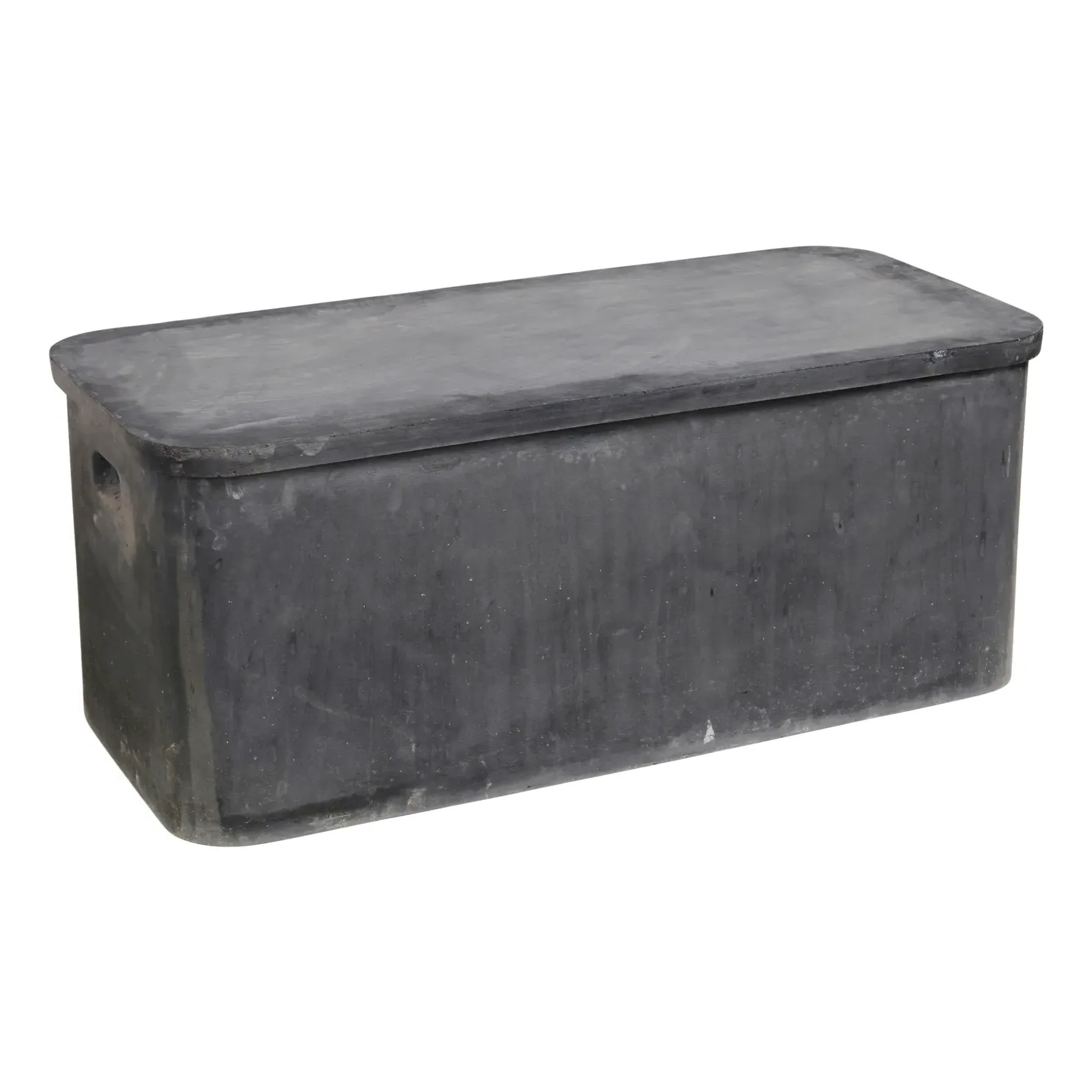 Fiber Clay Outdoor Storage Bench - Carbon product