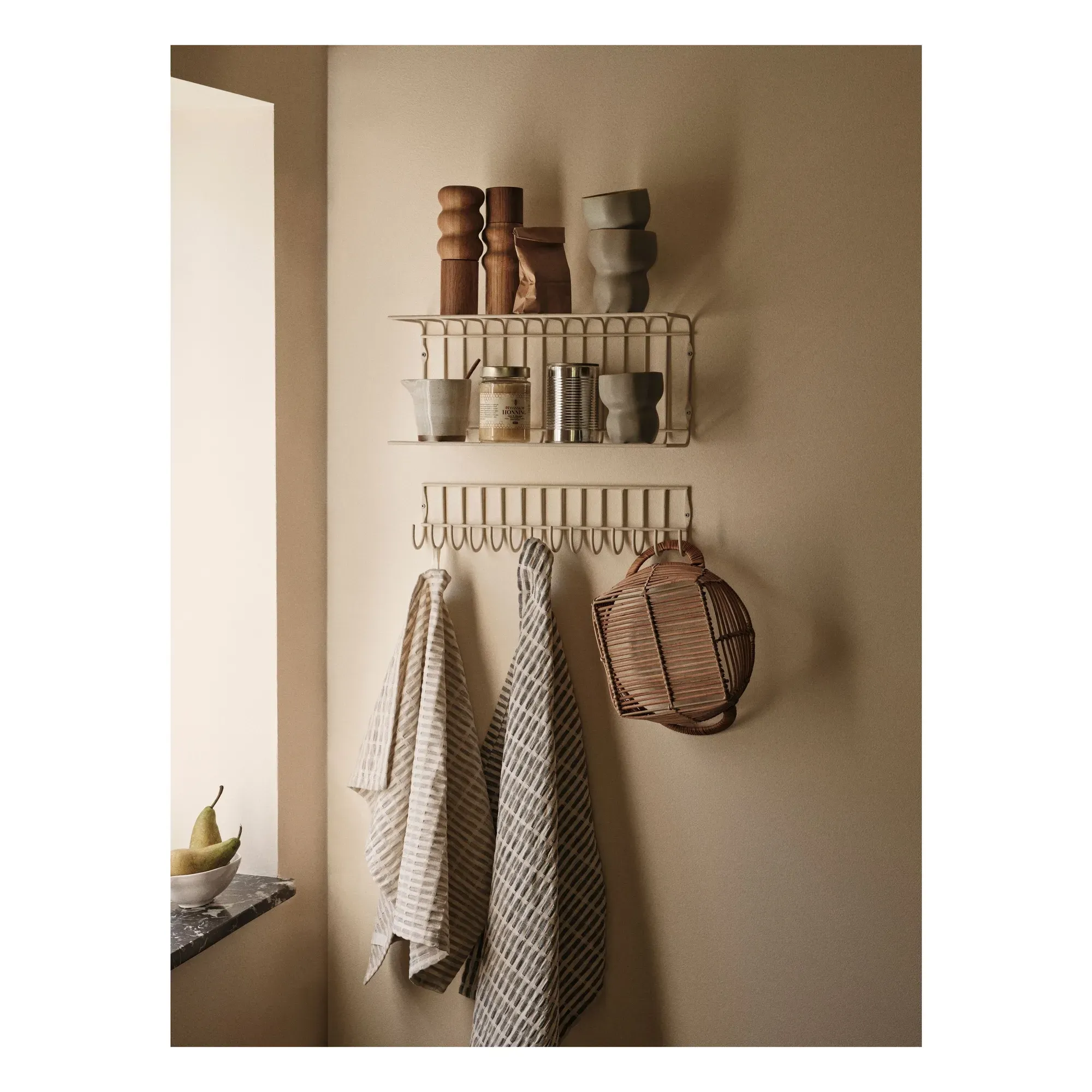Folke Tea Towels Set of 2 - Grey, Recycled Cotton alternate view