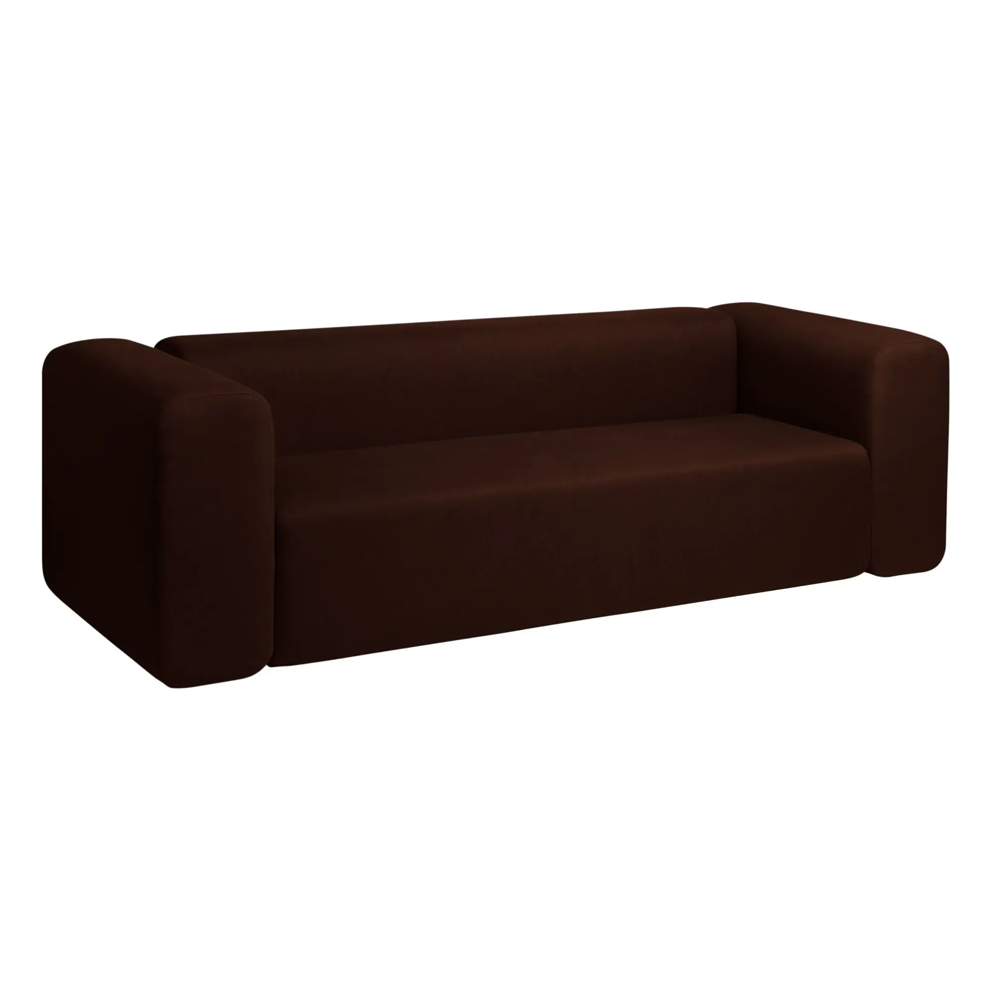 Lagoon 3-Seater Sofa - Chocolate, Polyester Blend alternate view