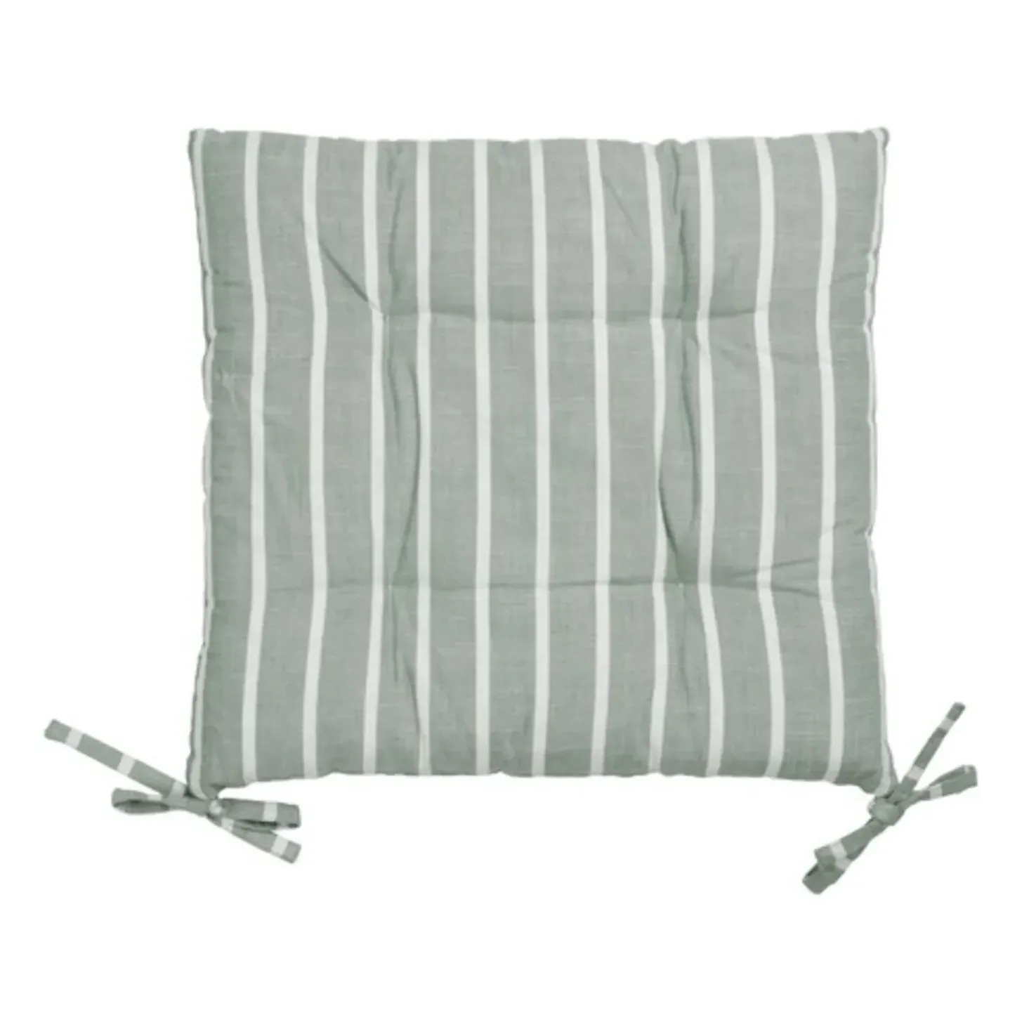 Marta Chair Cushion with Cotton Stripes - Agave alternate view