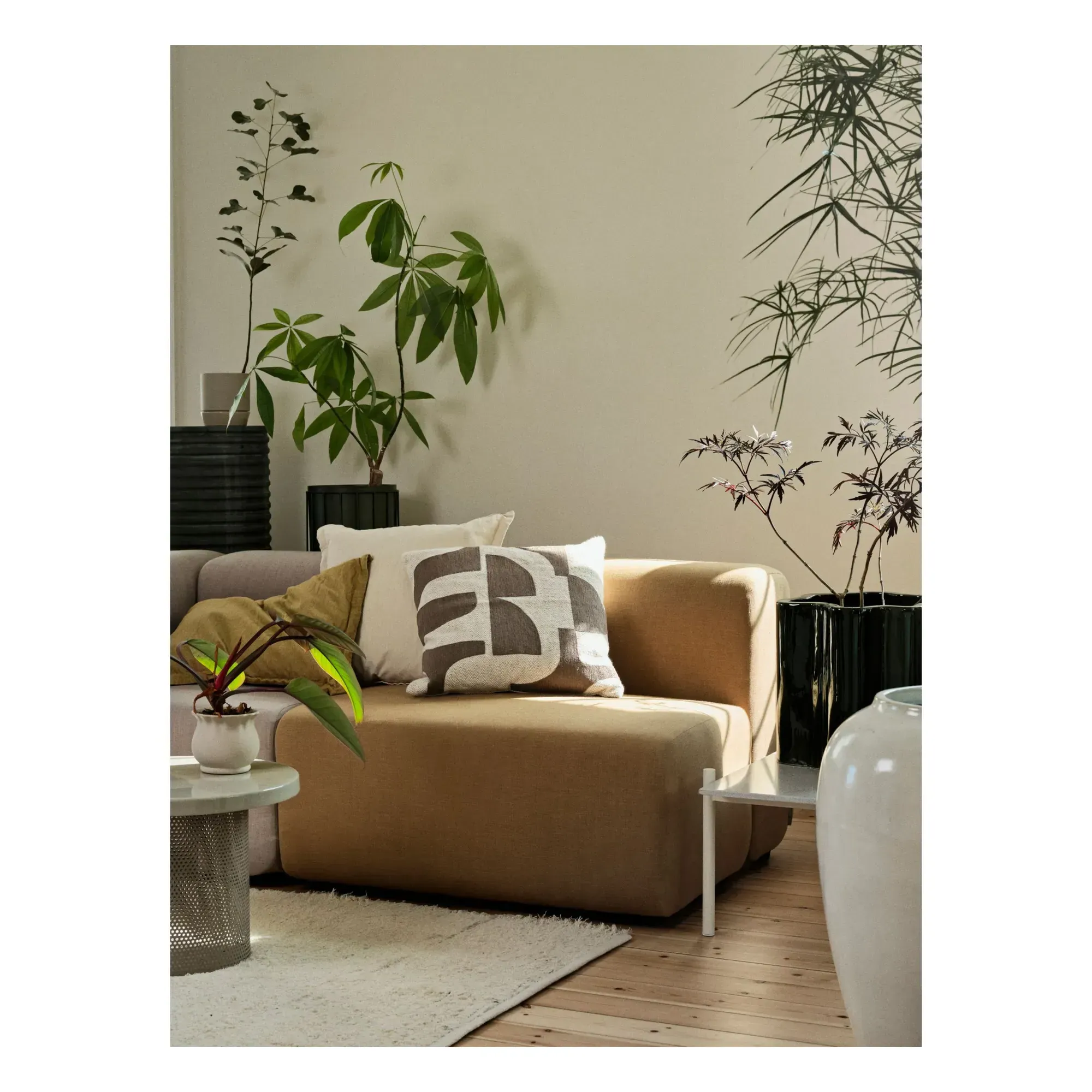 Mundo Cushion Cover - Frosted Brown, Cotton Linen alternate view