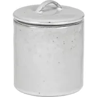 Nordic Sand Stoneware Pot with Lid - Light Grey alternate view