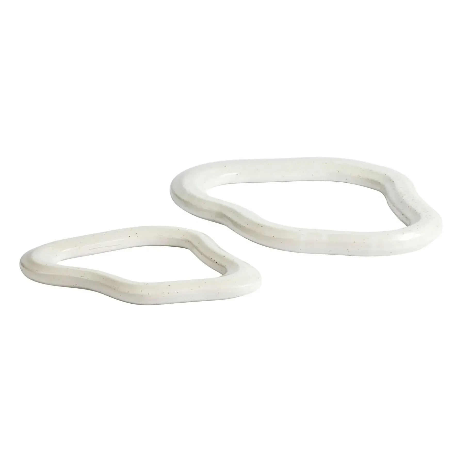 Nordic Stoneware Trivet Set of 2 - White alternate view