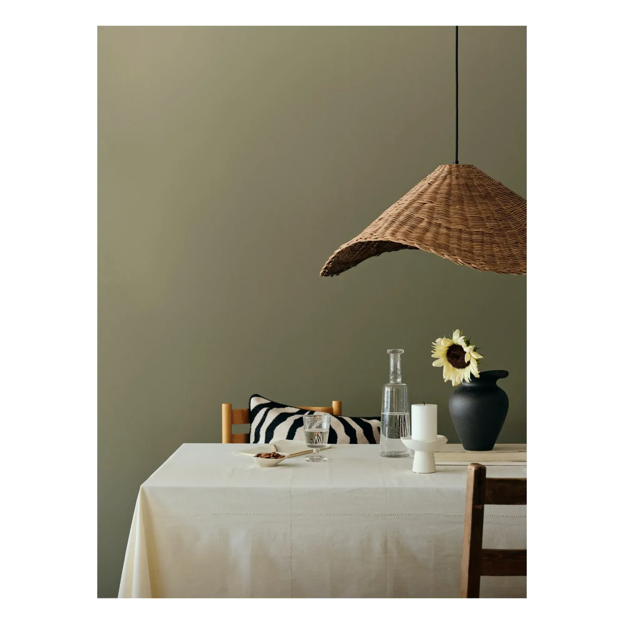 Nori Large Suspension Lamp - Natural, Rattan alternate view