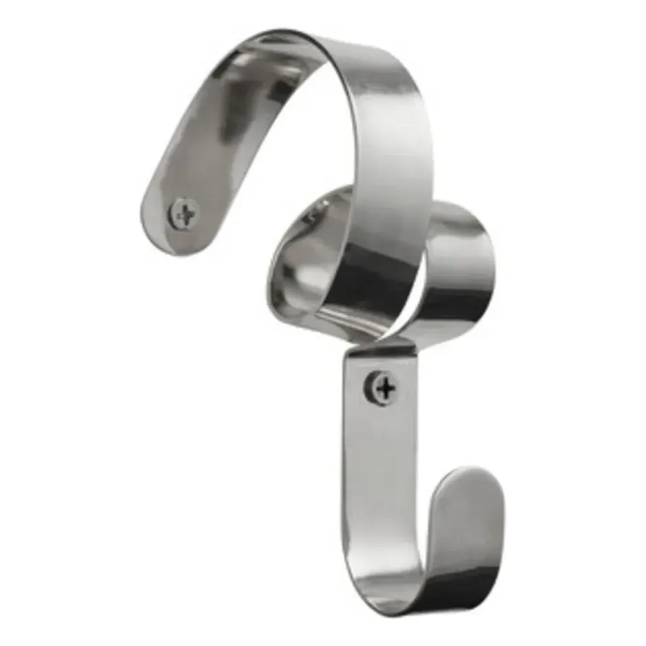 Ribbon Coat Hook - Silver, Iron product