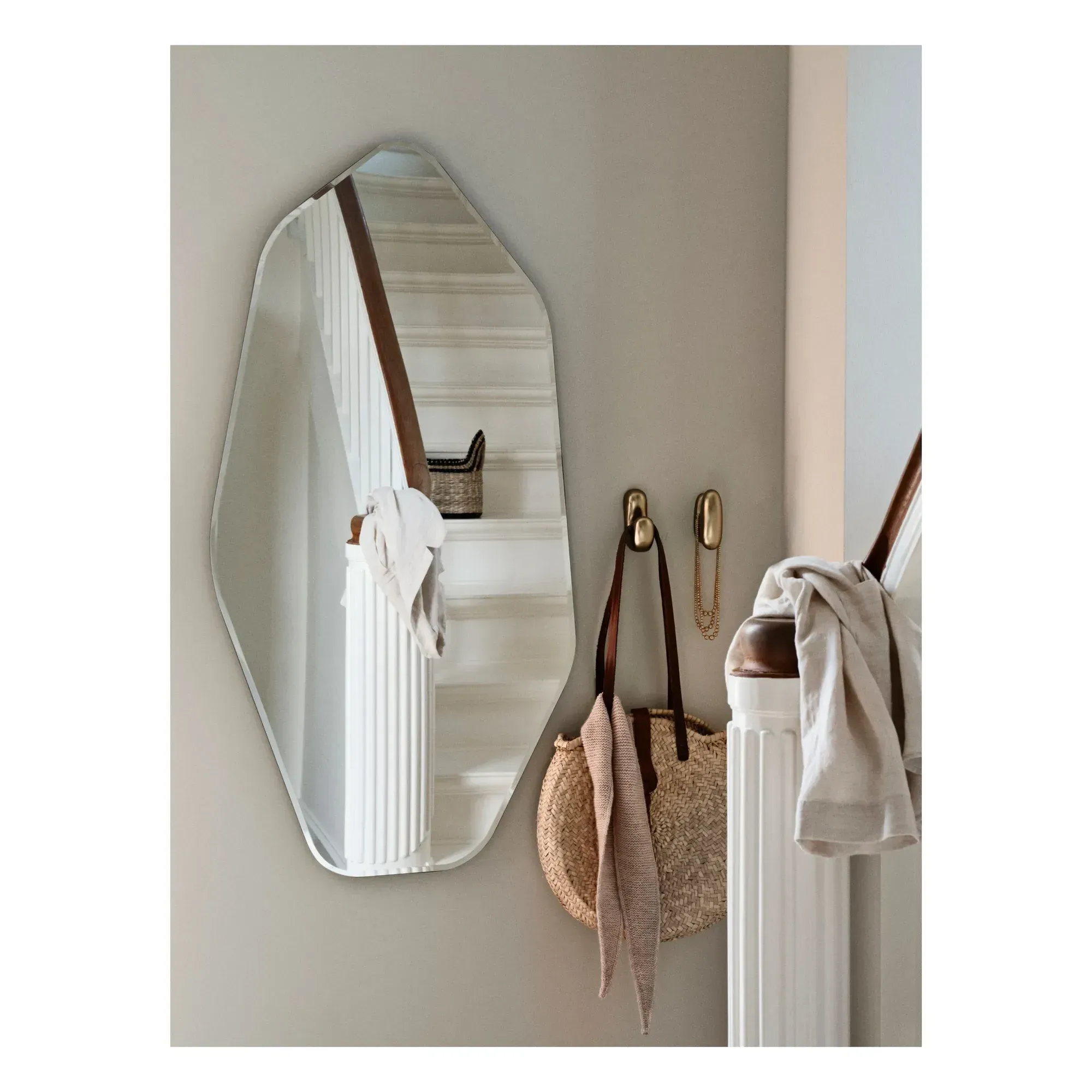 Ruby Wall Mirror - Black, Glass alternate view
