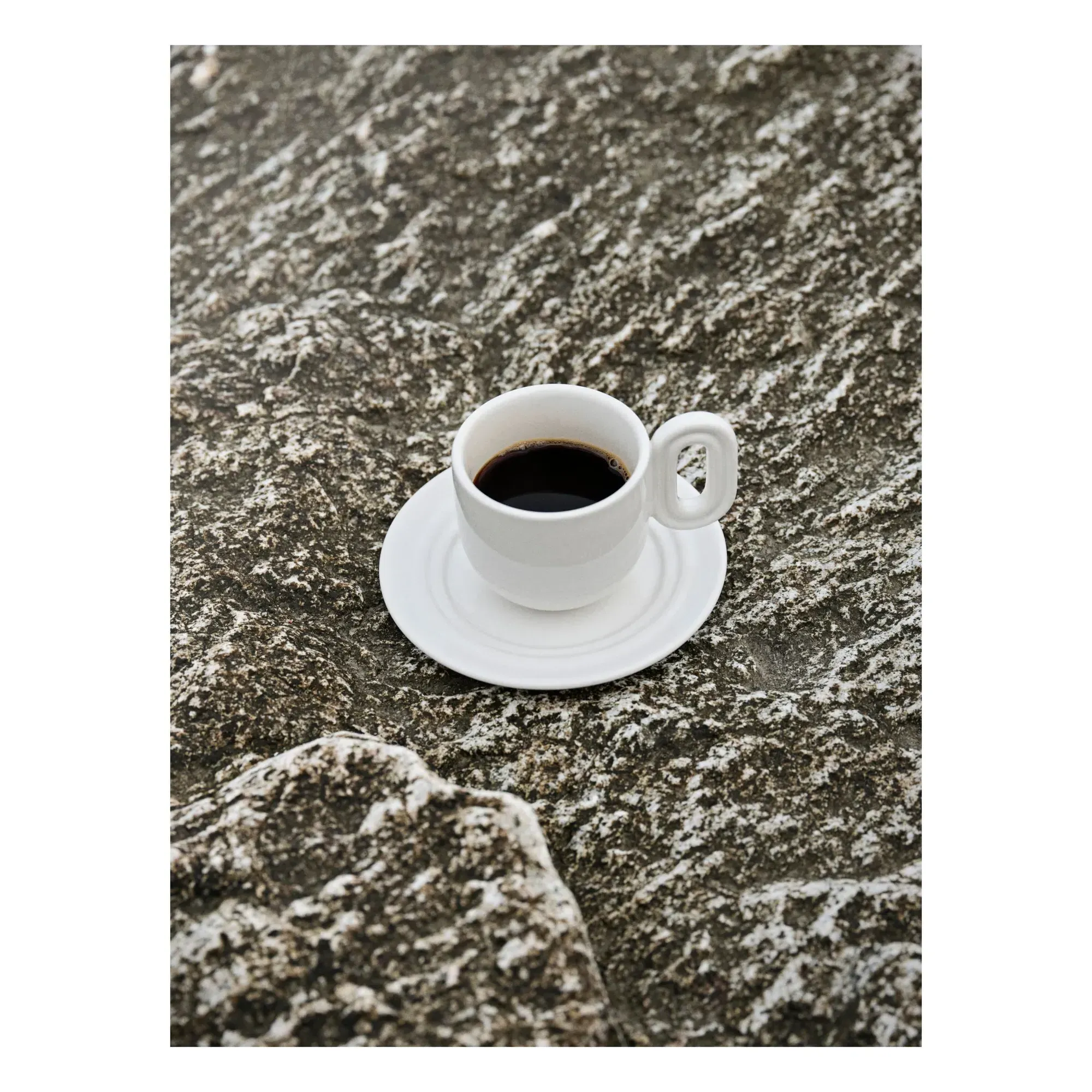 Stevns Stoneware Espresso Cup - White alternate view