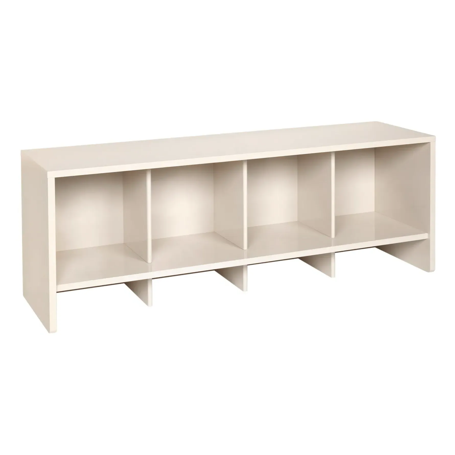 Tenna Low Shelf - Light Grey, Lacquered MDF alternate view