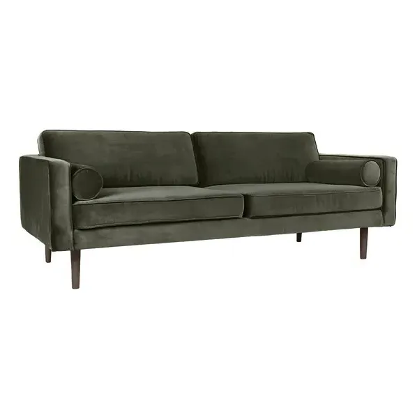Wind 3-Seater Sofa - Olive Green, Velvet alternate view