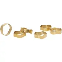 Zina Napkin Rings Set of 6 - Gold, Iron alternate view