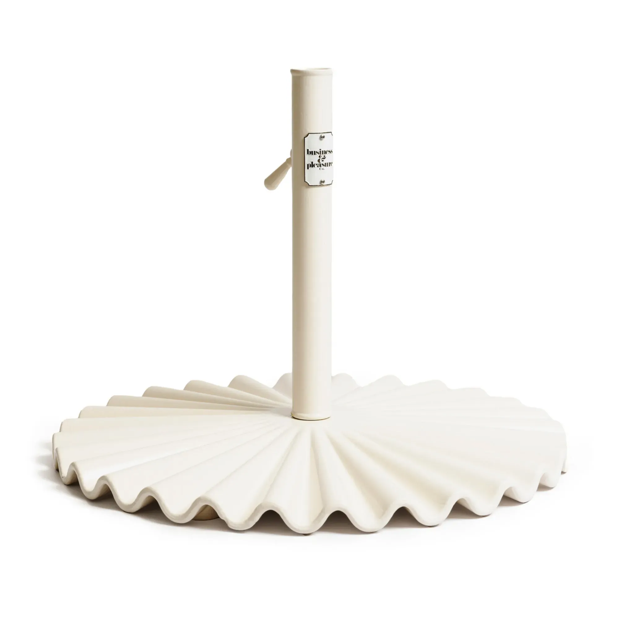 Molded Parasol Stand - White, Stainless Steel product