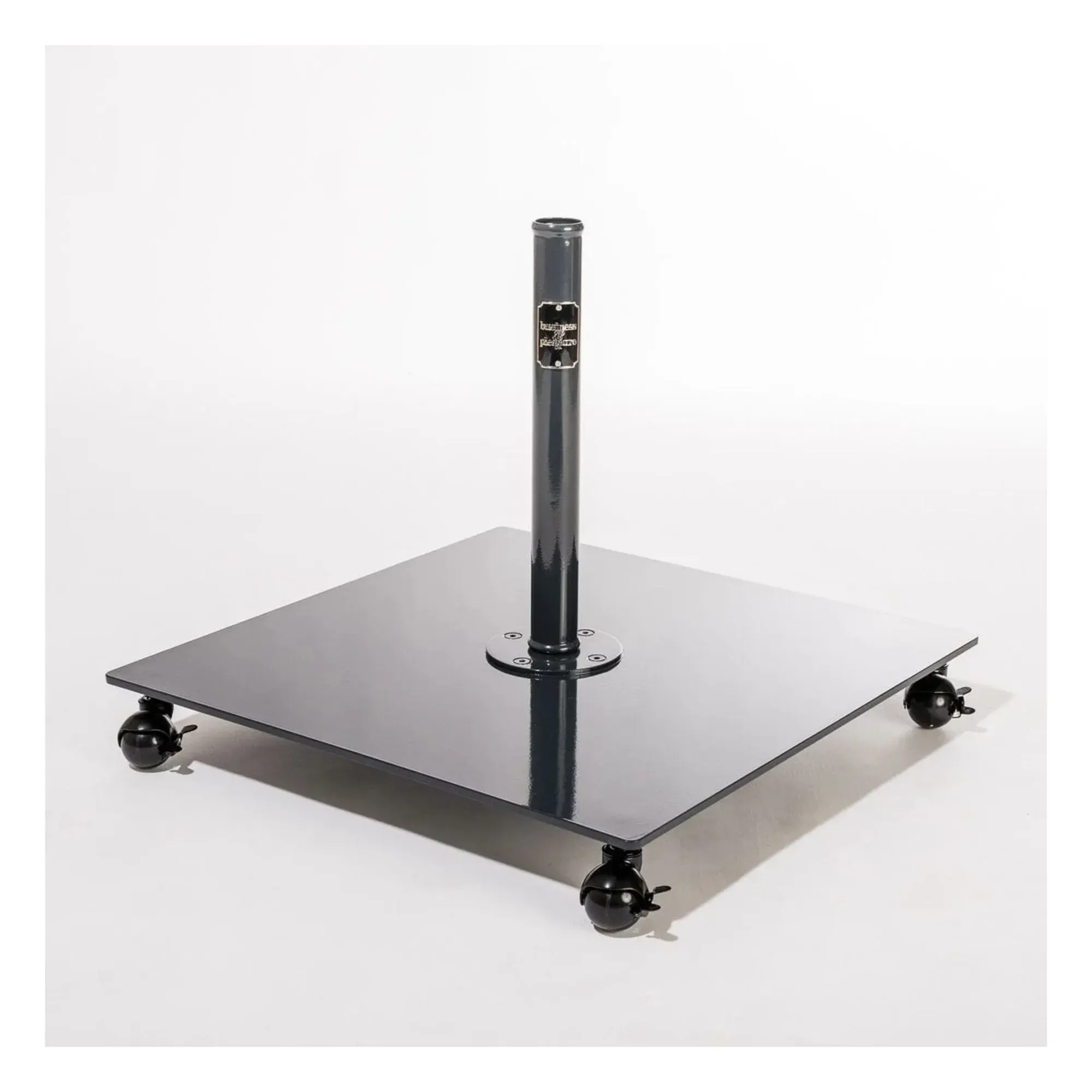 Parasol Stand Castors Set of 4 - Black, Steel alternate view