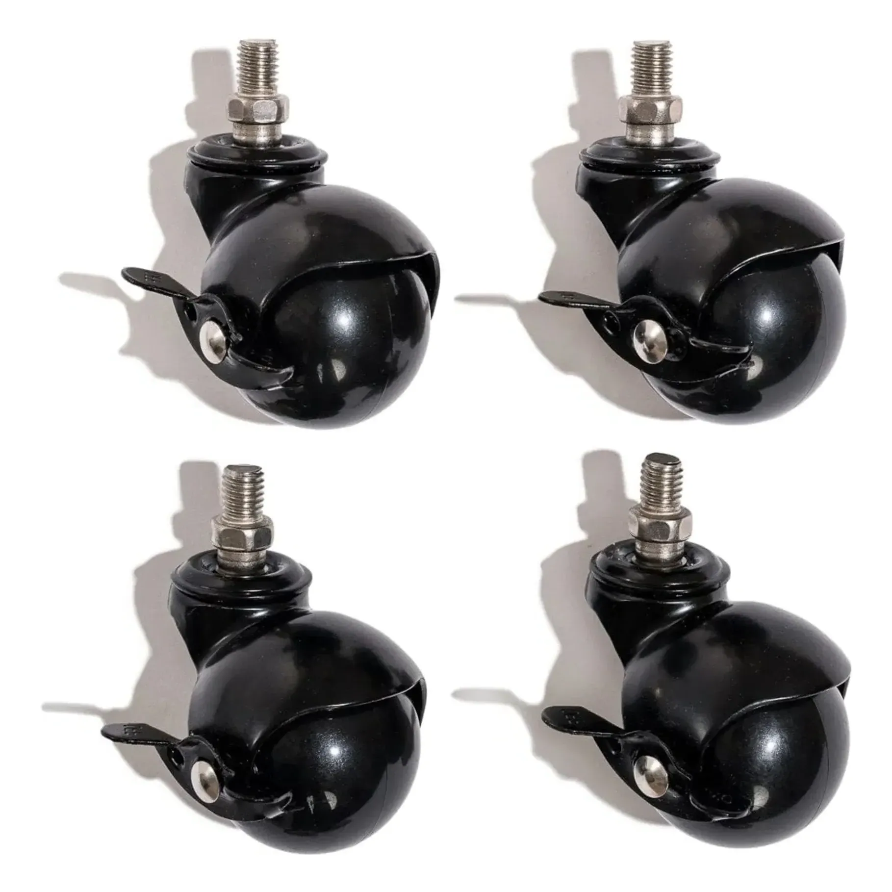 Parasol Stand Castors Set of 4 - Black, Steel product