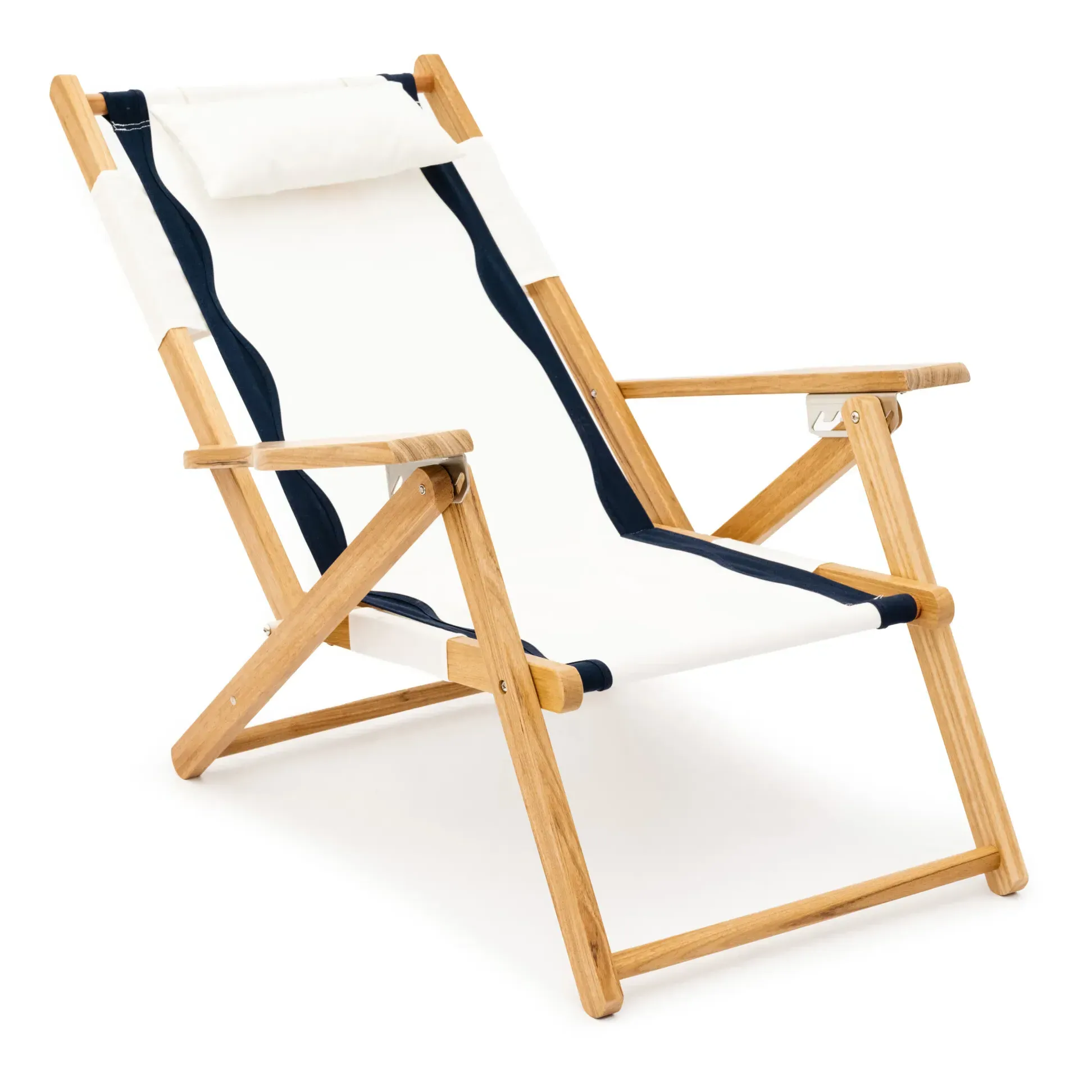 Tommy Folding Chair - White, Cotton Polyester alternate view