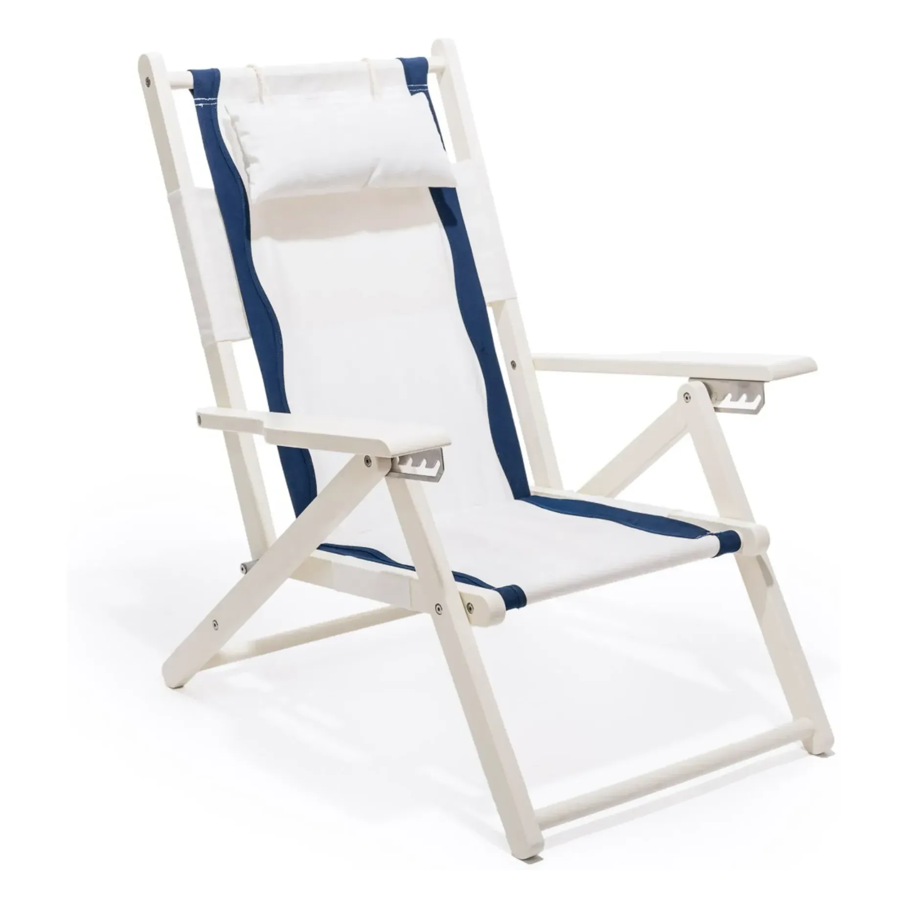 Tommy Folding Chair - White, Wood, Cotton product