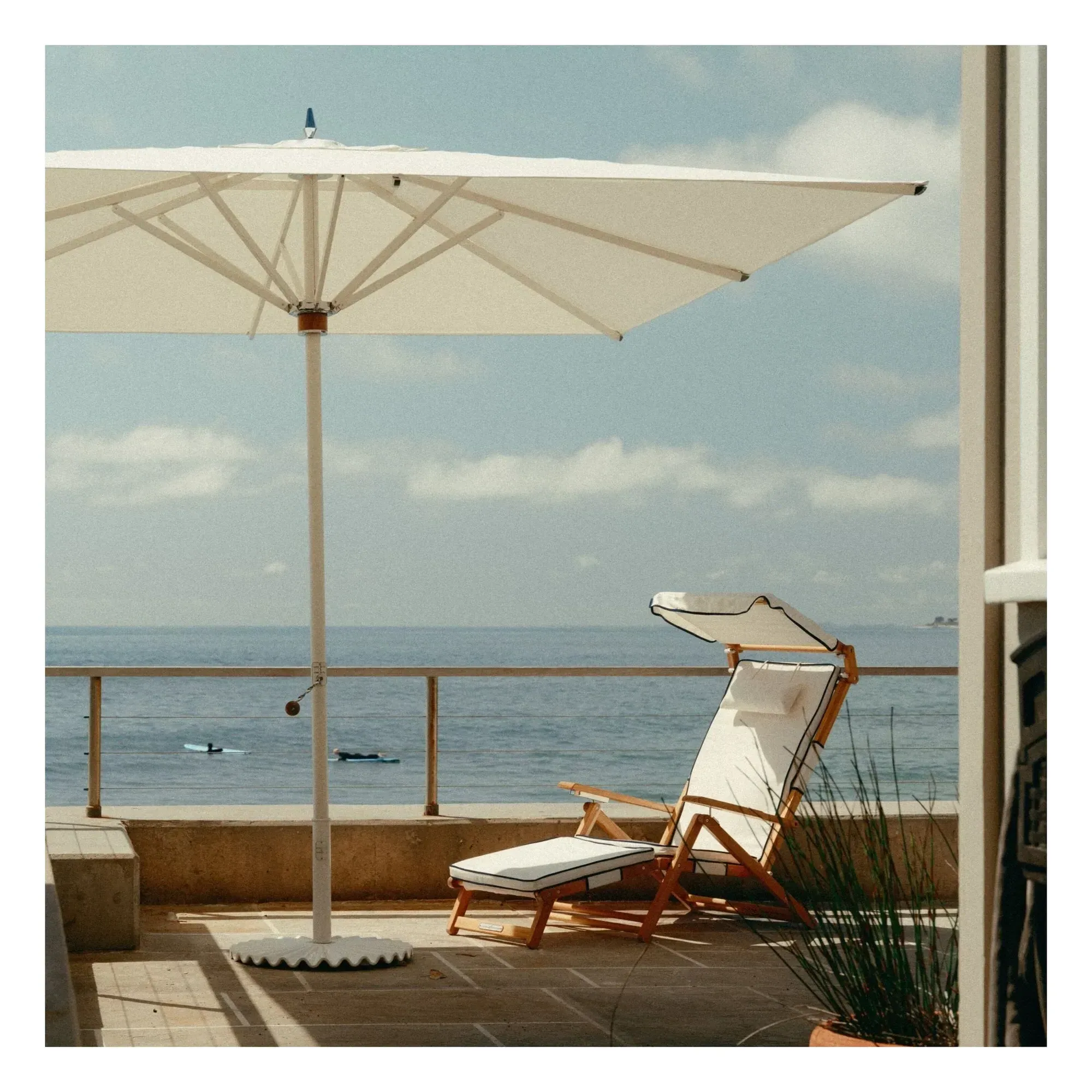 Transat Club Deck Chair - White, Acrylic alternate view