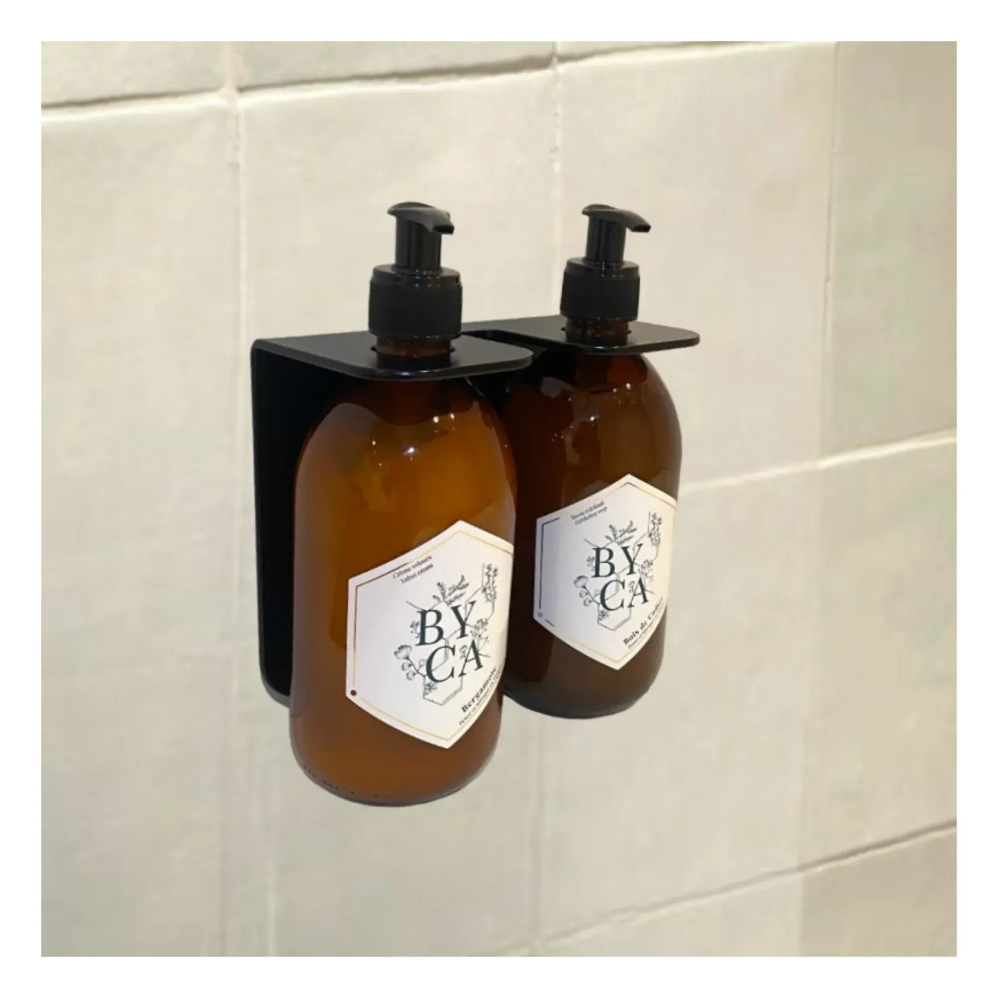 Double Wall Mount - Black, Stainless Steel alternate view