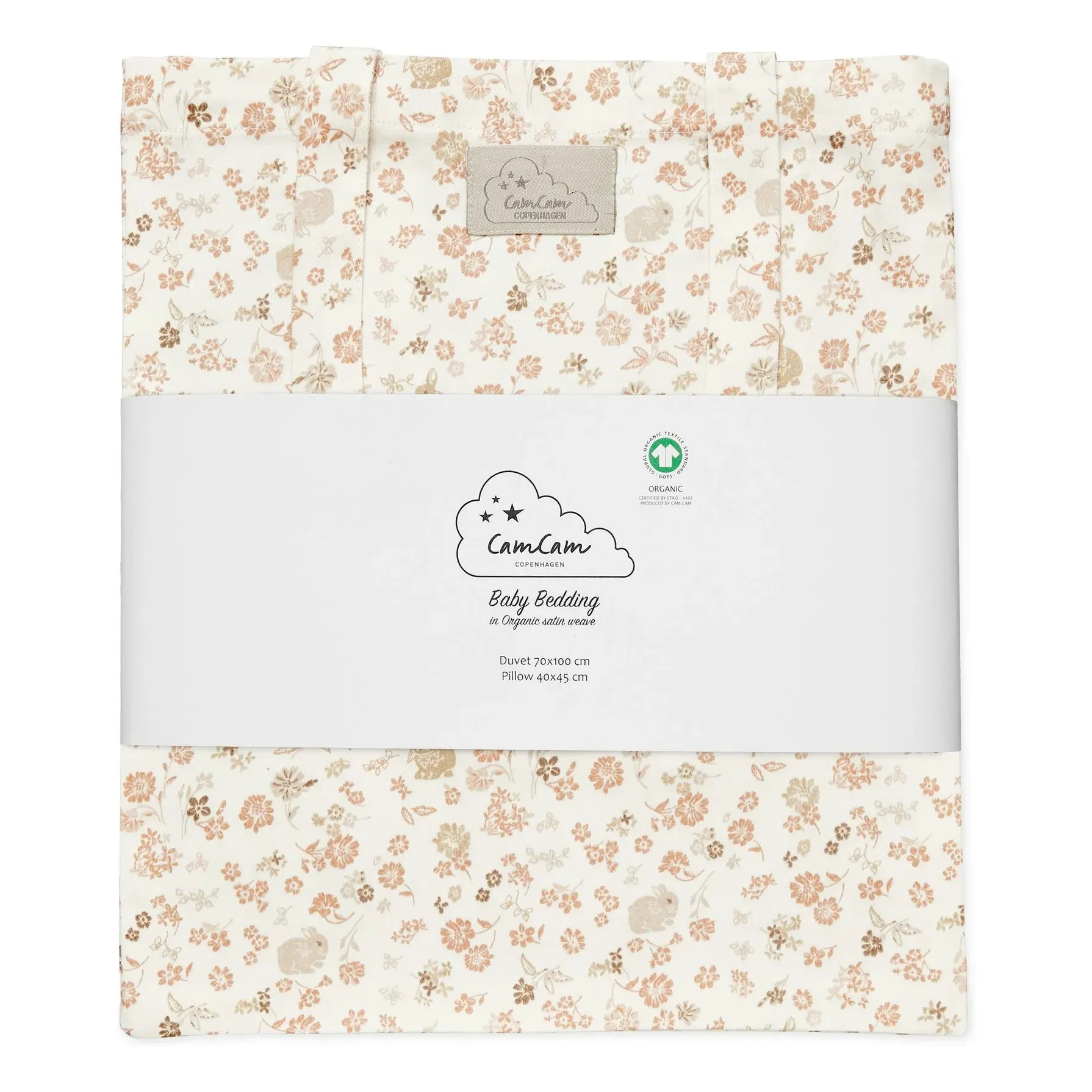 Augusta Bed Linen Set - Peach, Organic Sateen Cotton product