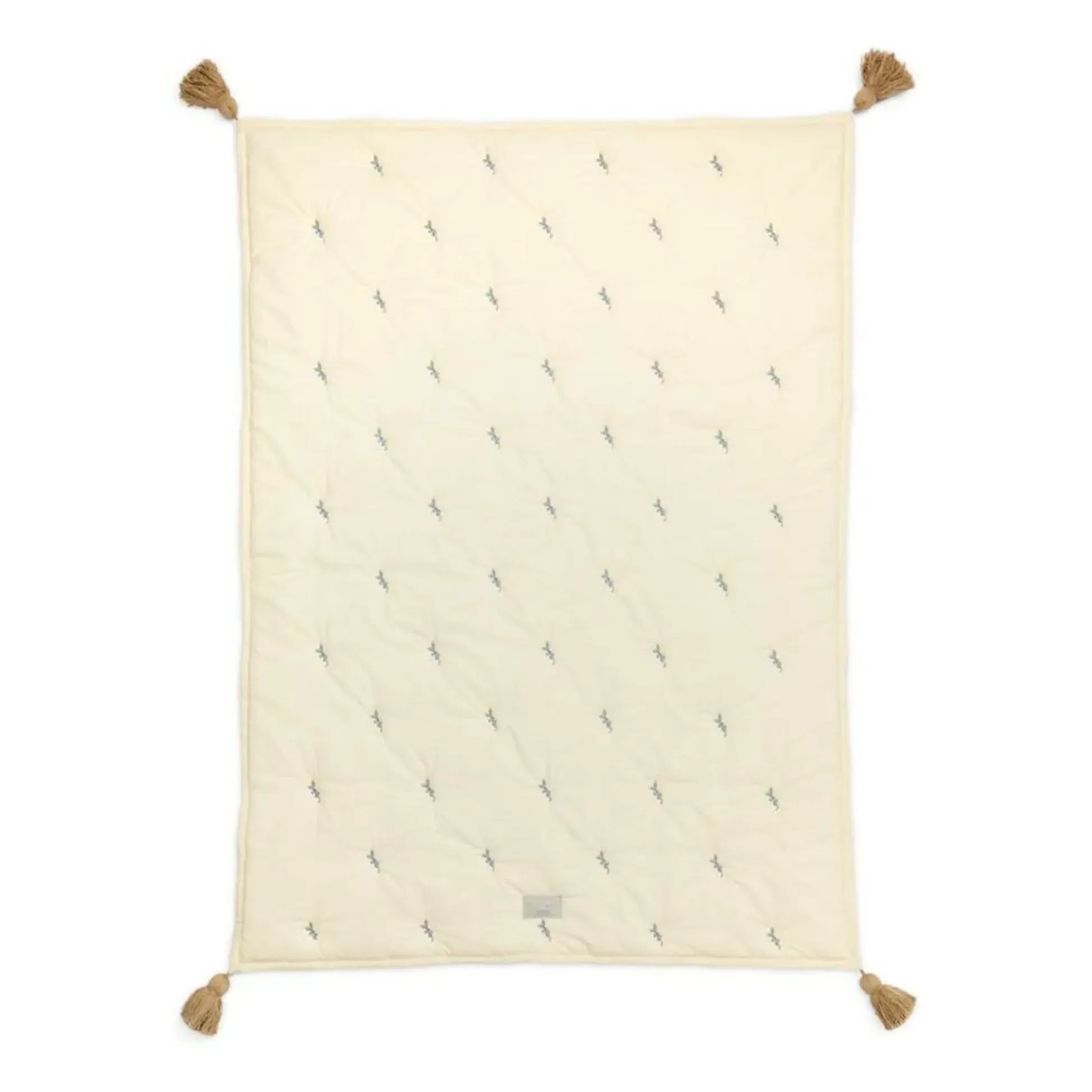 Cam Cam Blueberries Embroidered Blanket - Blue, Organic Cotton product