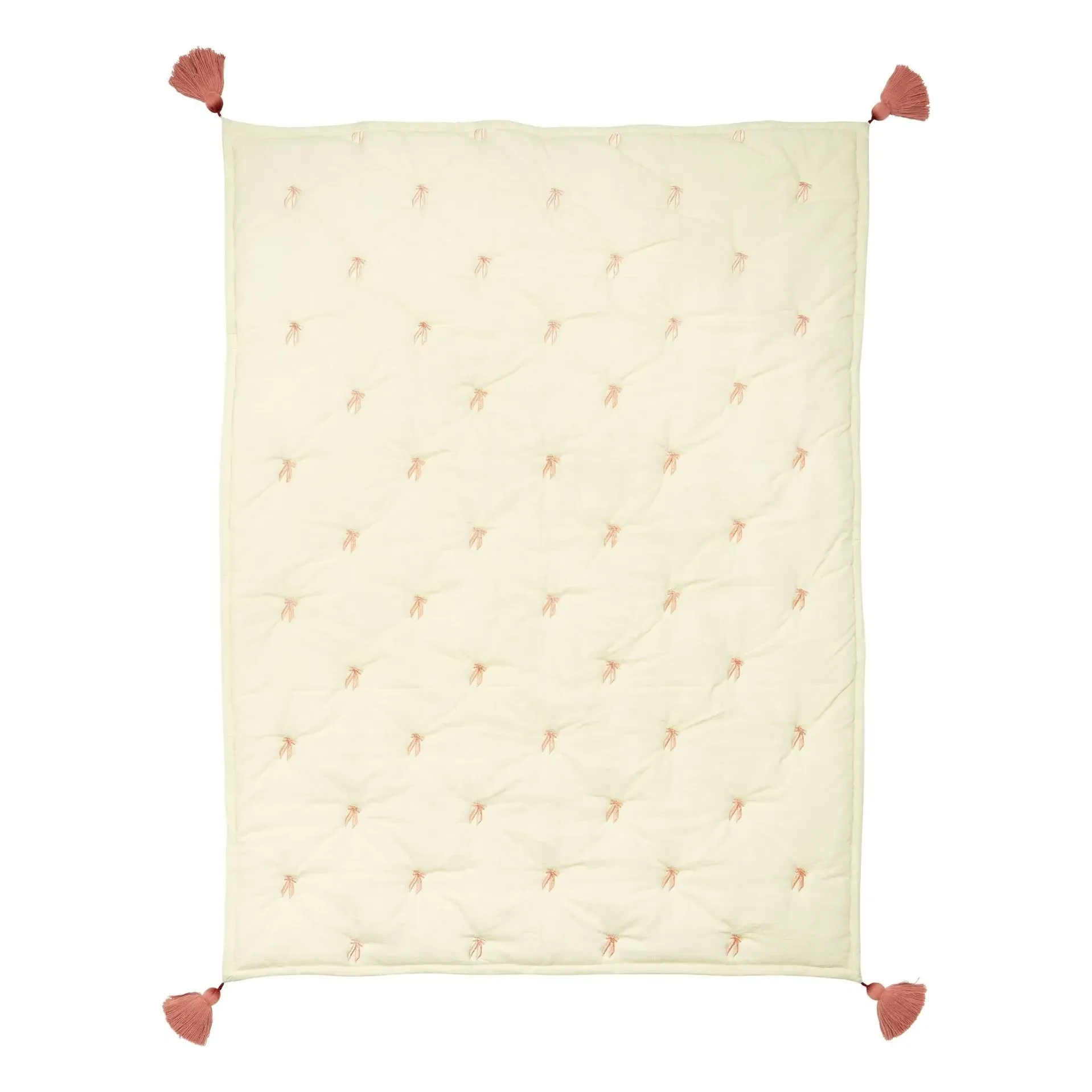 Cam Cam Bows Embroidered Blanket - Pink, Organic Cotton product