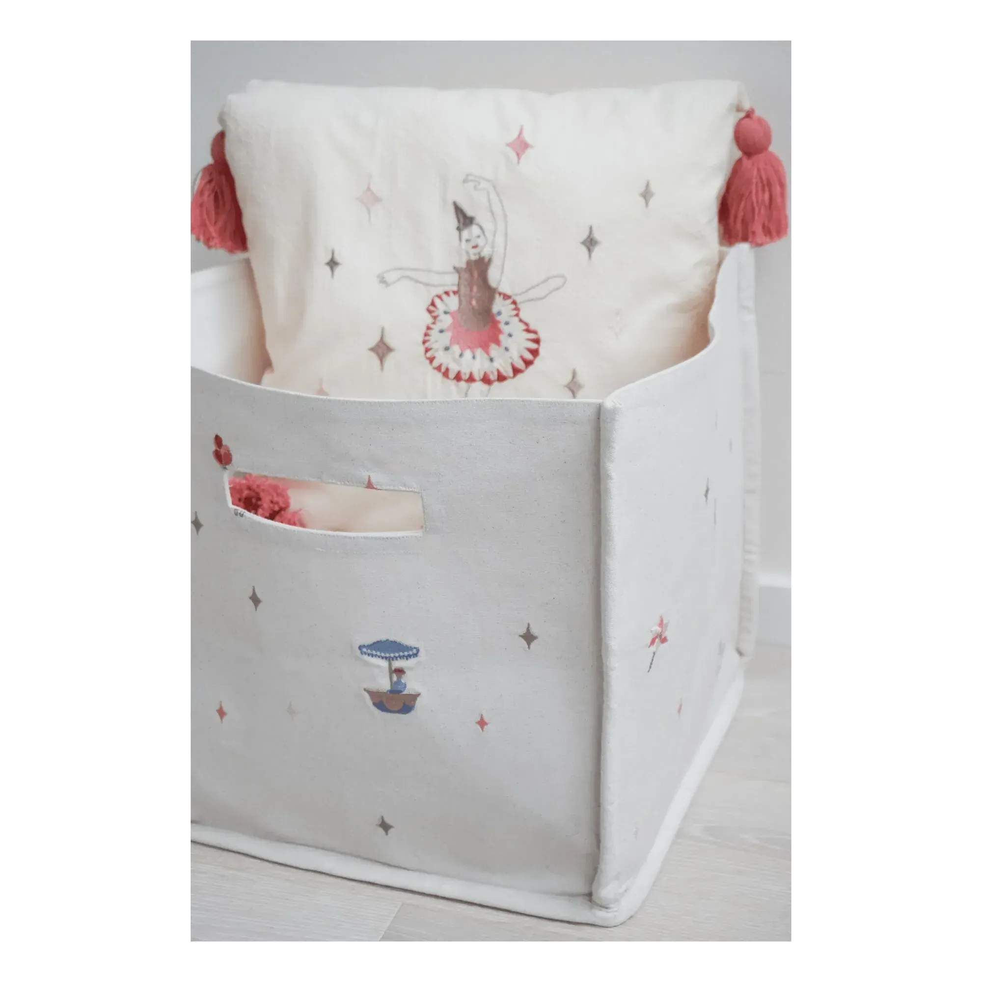 Cam Cam Carrousel Storage Basket - Beige, Organic Cotton alternate view
