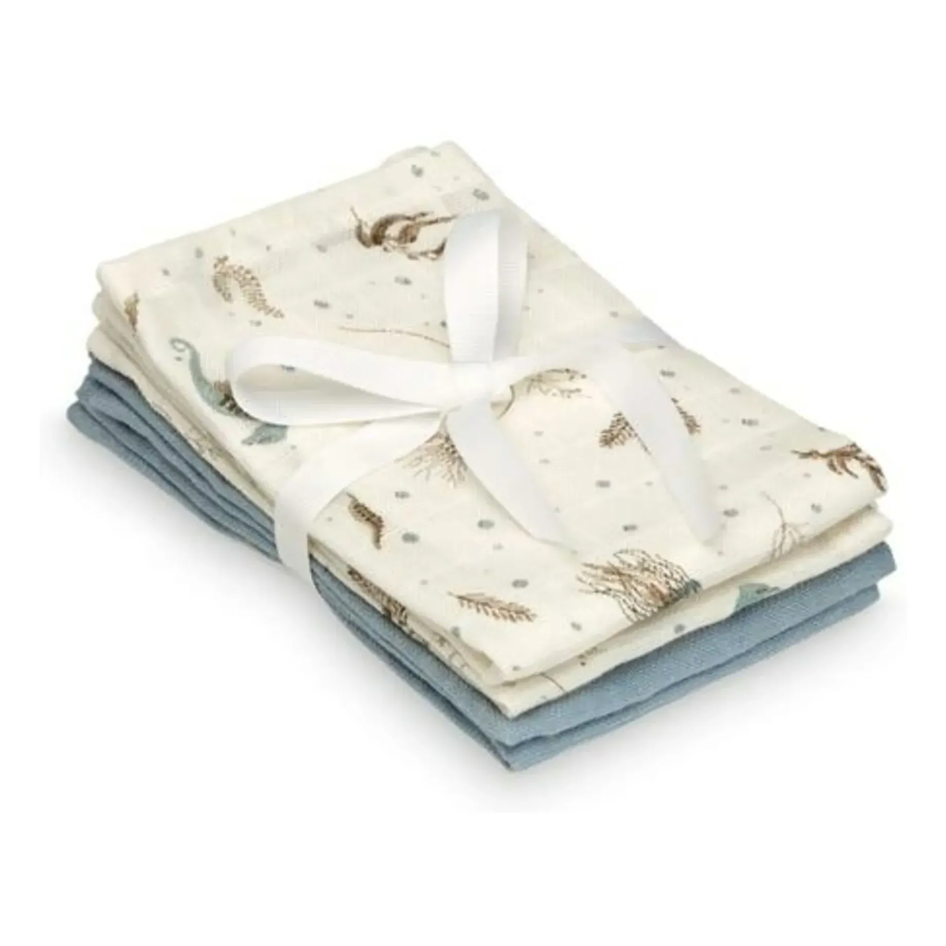 Cam Cam Copenhagen Sea Garden Muslin Wash Cloths Set of 4 - Blue, Organic Cotton product