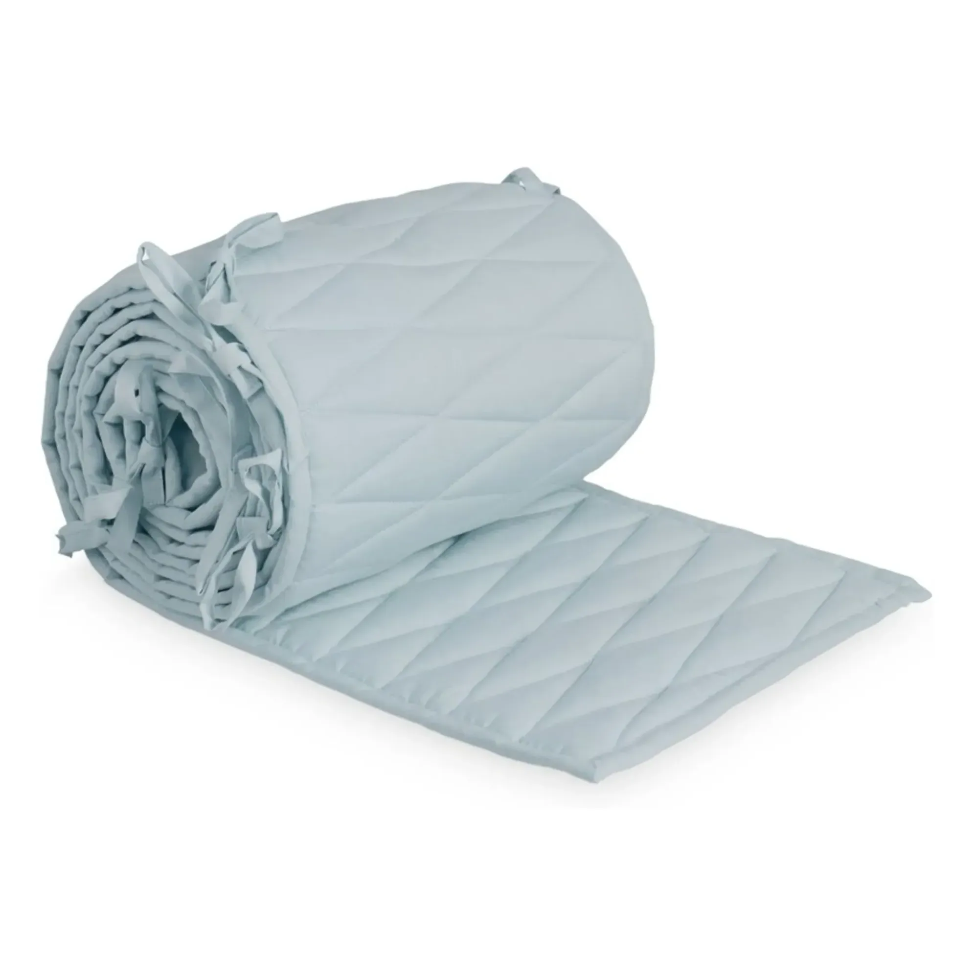 Cam Cam Harlequin Crib Bumper - Blue, Organic Cotton product