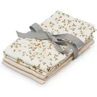 Cam Cam Ivy Muslin Wash Cloths Set of 4 - Brown, Organic Cotton alternate view