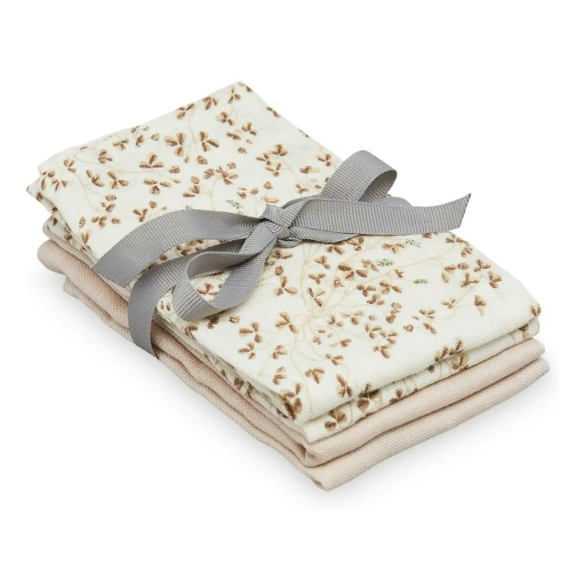 Cam Cam Ivy Muslin Wash Cloths Set of 4 - Brown, Organic Cotton product