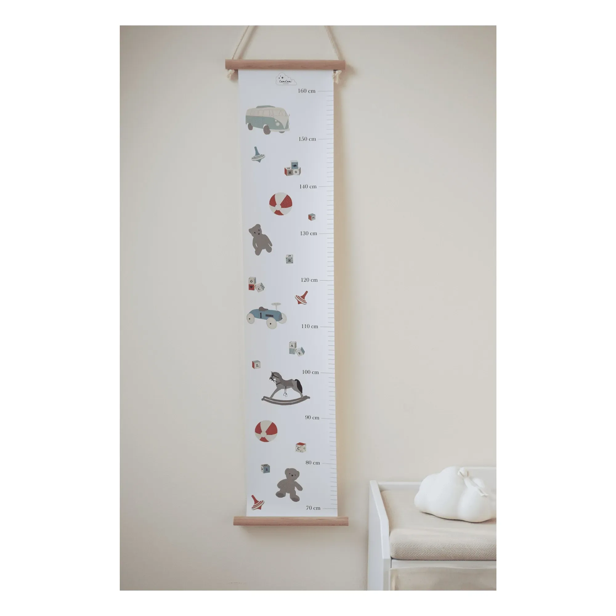 Cam Cam Vintage Toys Growth Chart - Multicoloured, Paper alternate view
