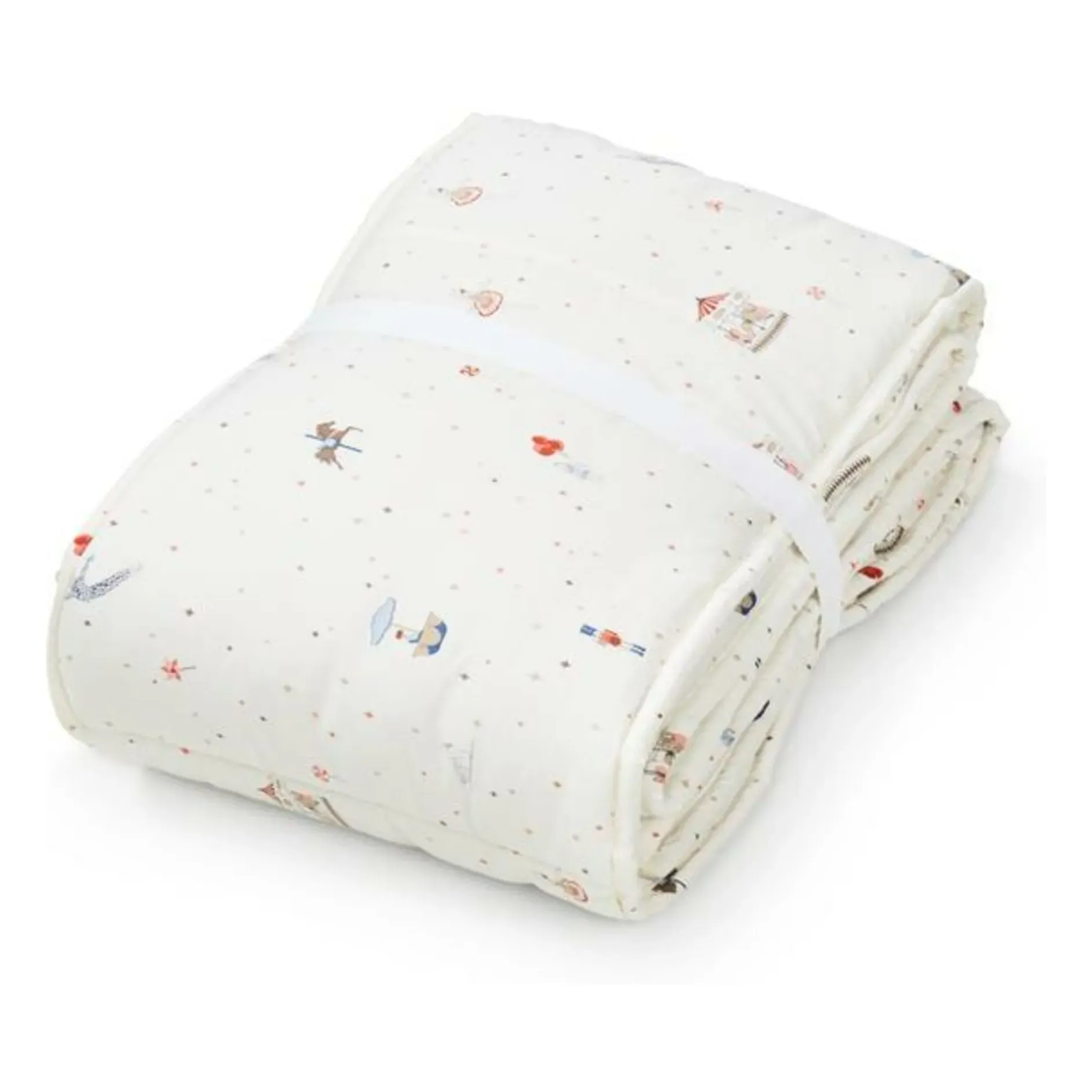 Carrousel Crib Bumper - Red, Organic Cotton product